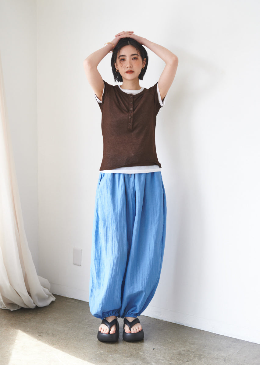 リラクシーボリュームタックパンツ
