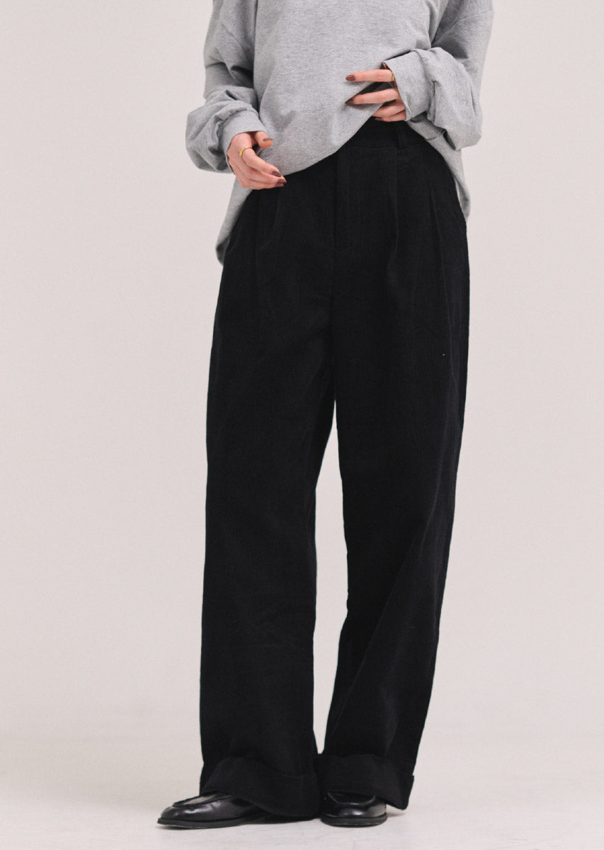 コーデュロイワイドパンツ