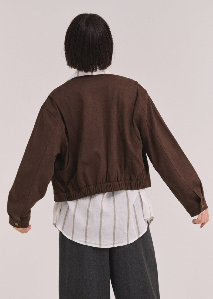 フェイクスウェードブルゾン