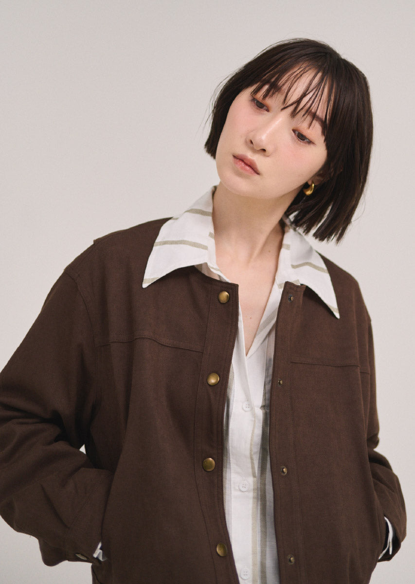 フェイクスウェードブルゾン