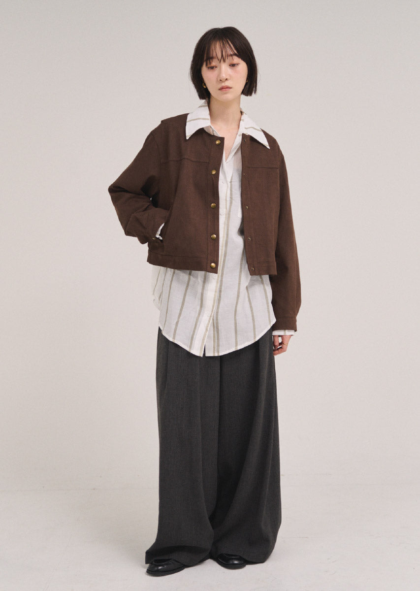 フェイクスウェードブルゾン