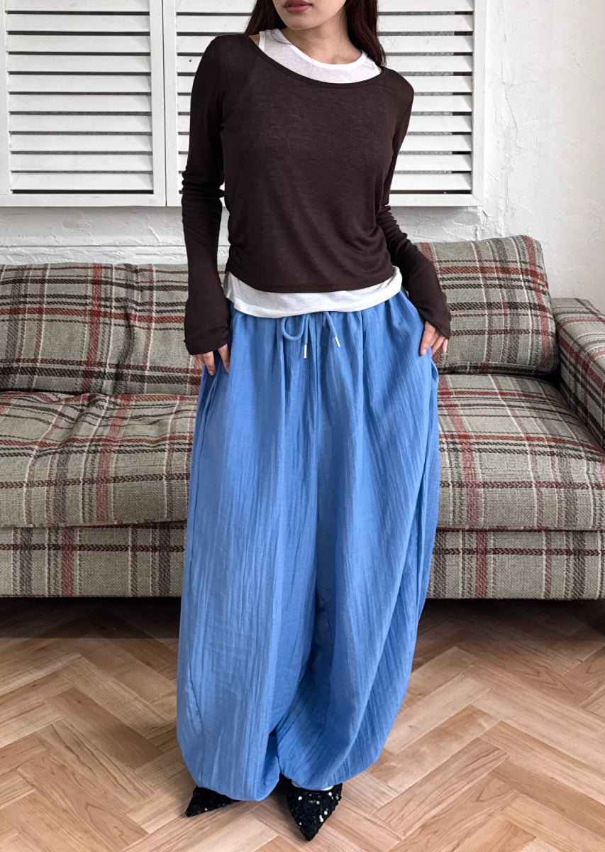 ロングスリーブレイヤードシアートップス