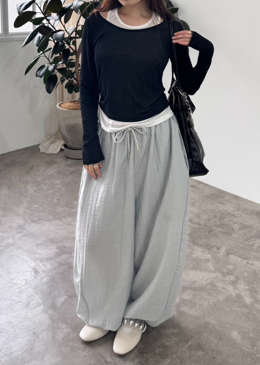 ロングスリーブレイヤードシアートップス