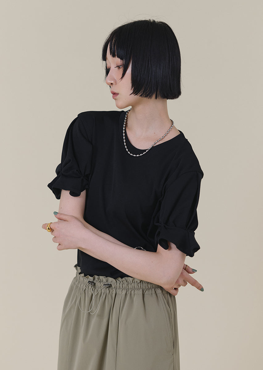 ツイストスリーブトップス
