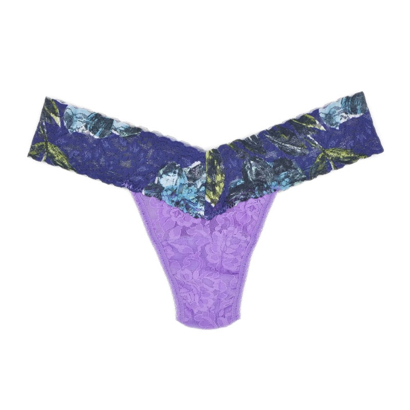 プリンテッド シグニチャー レース ロー ライズ タンガ(hankypanky×Wakana Kaneko)