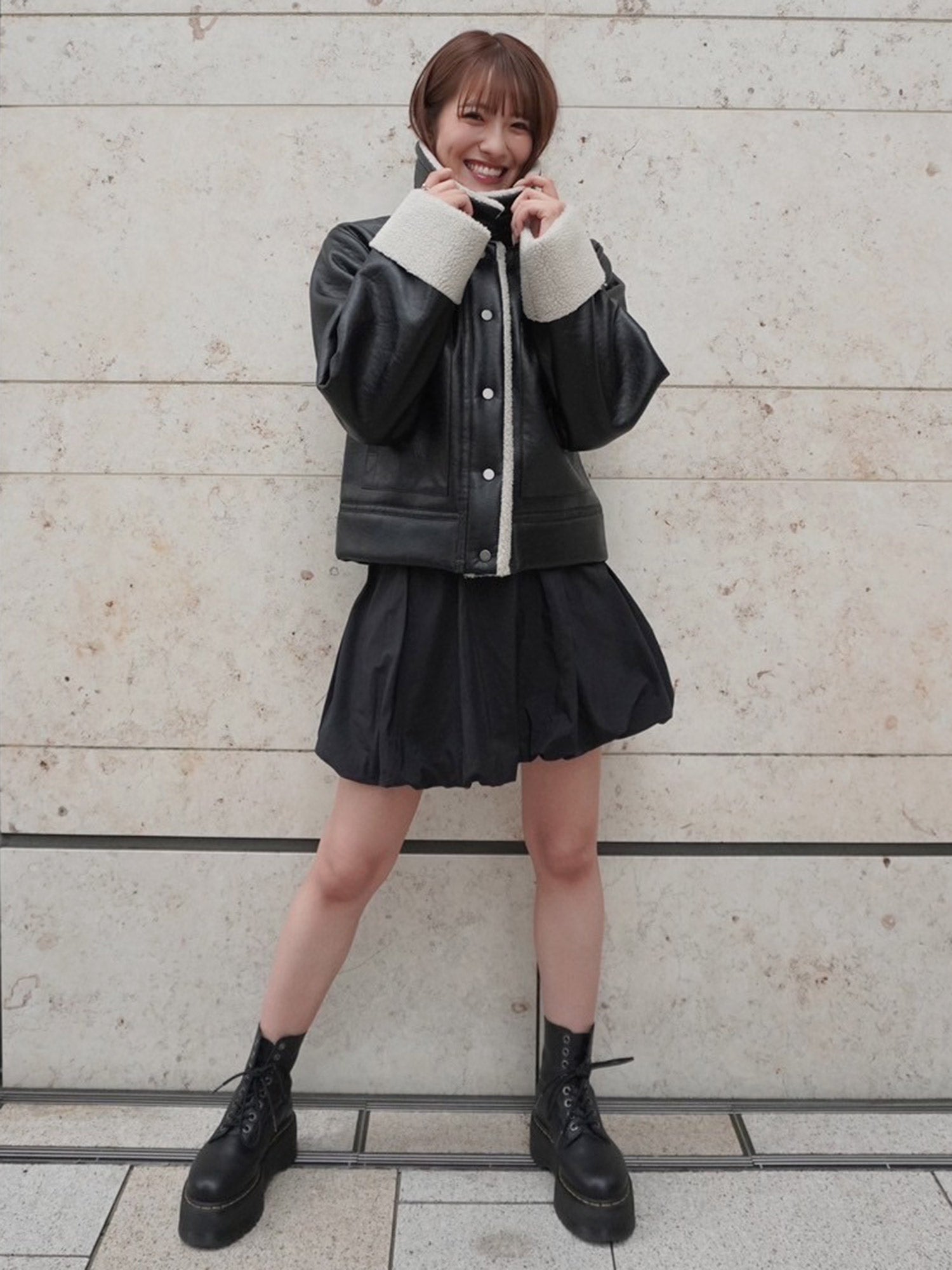 ボアブルゾン