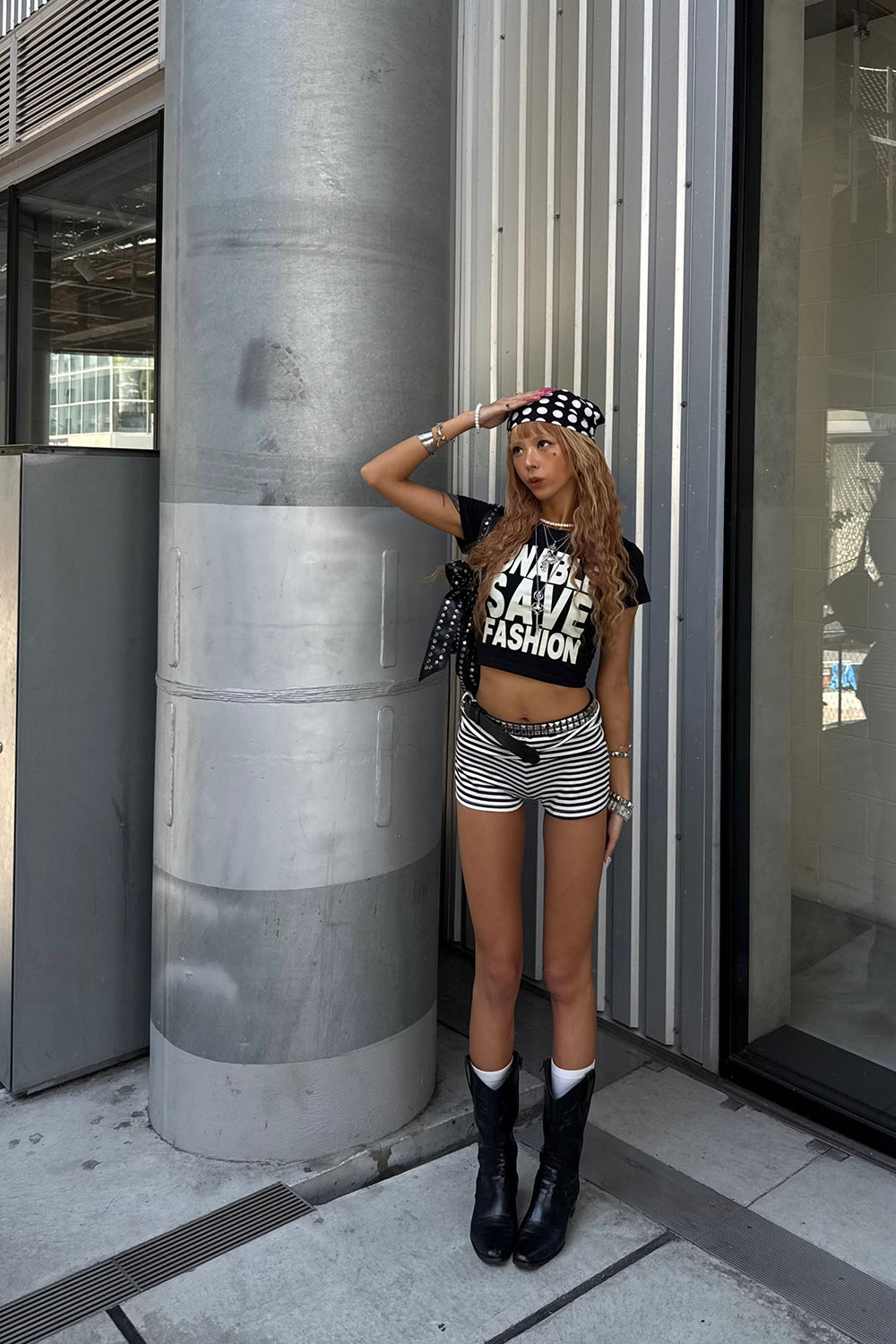 【Hina × Yuna】メッセージT BLACK