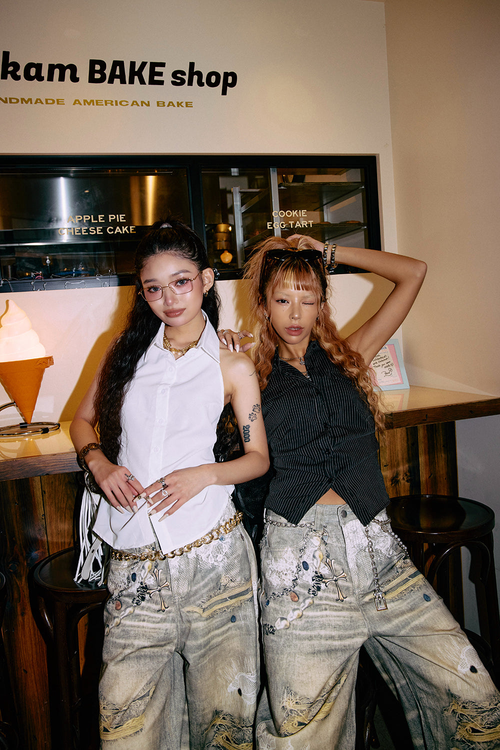 【Hina × Yuna】ノースリーブシャツ