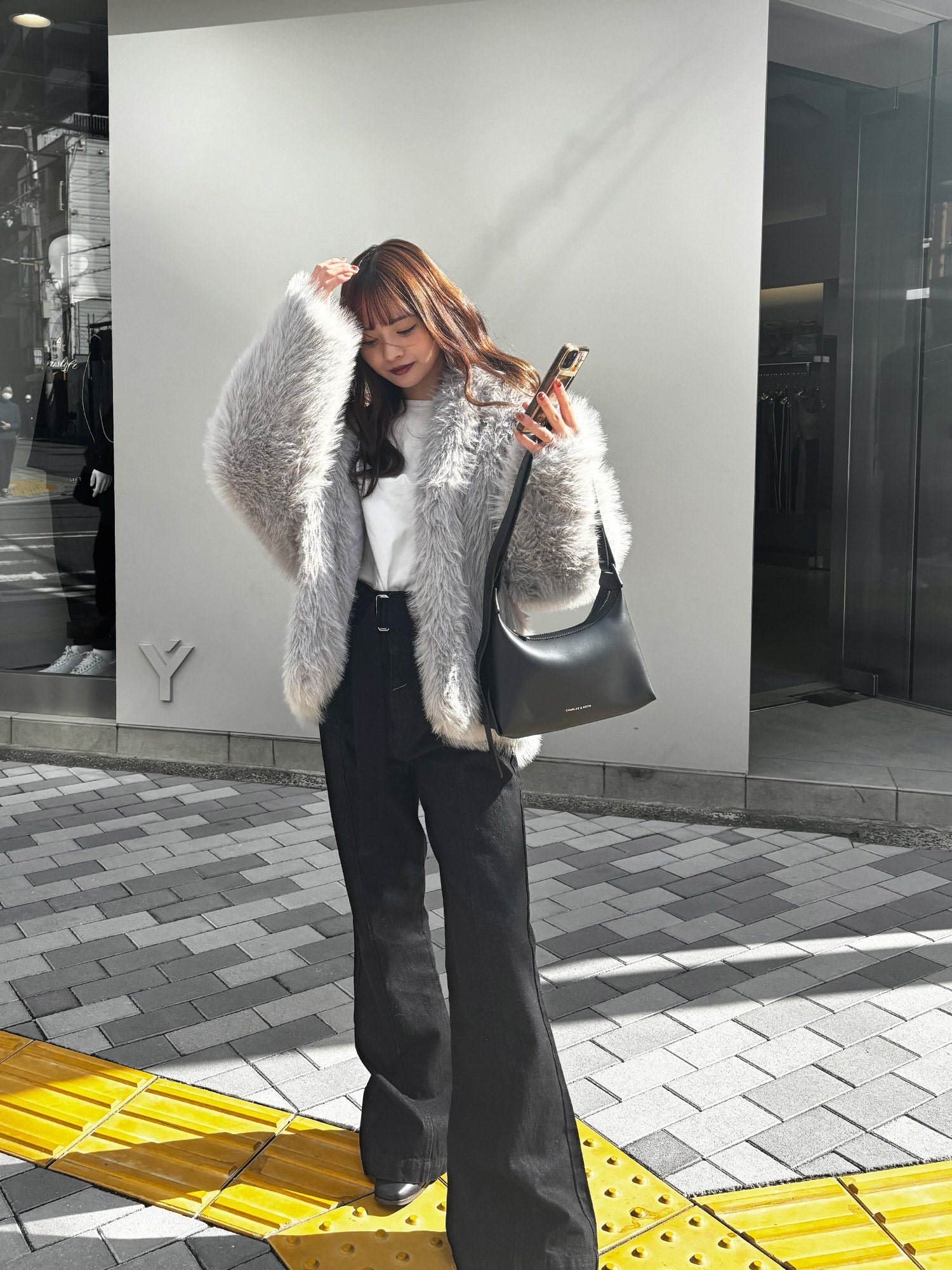 フェイクファーコート