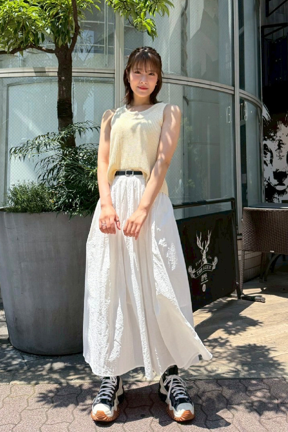 ノースリーブニットトップス
