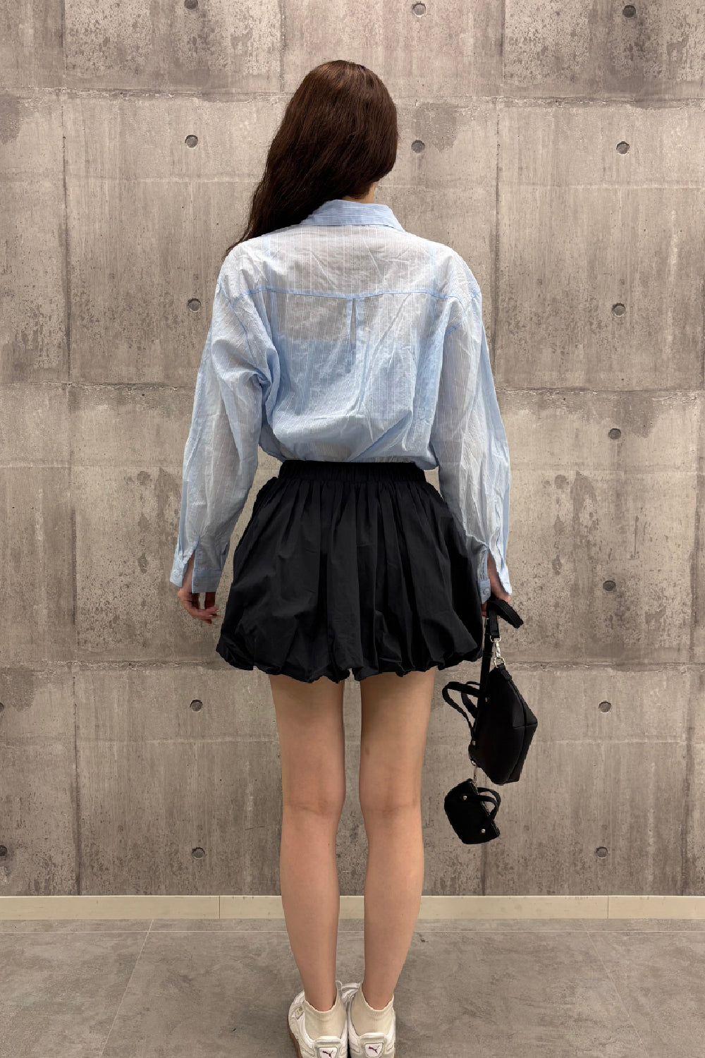レイヤード風バルーンミニスカート