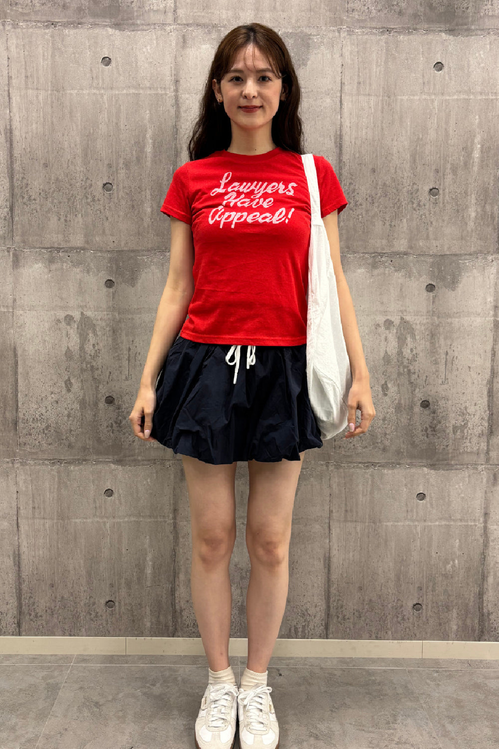 レイヤード風バルーンミニスカート