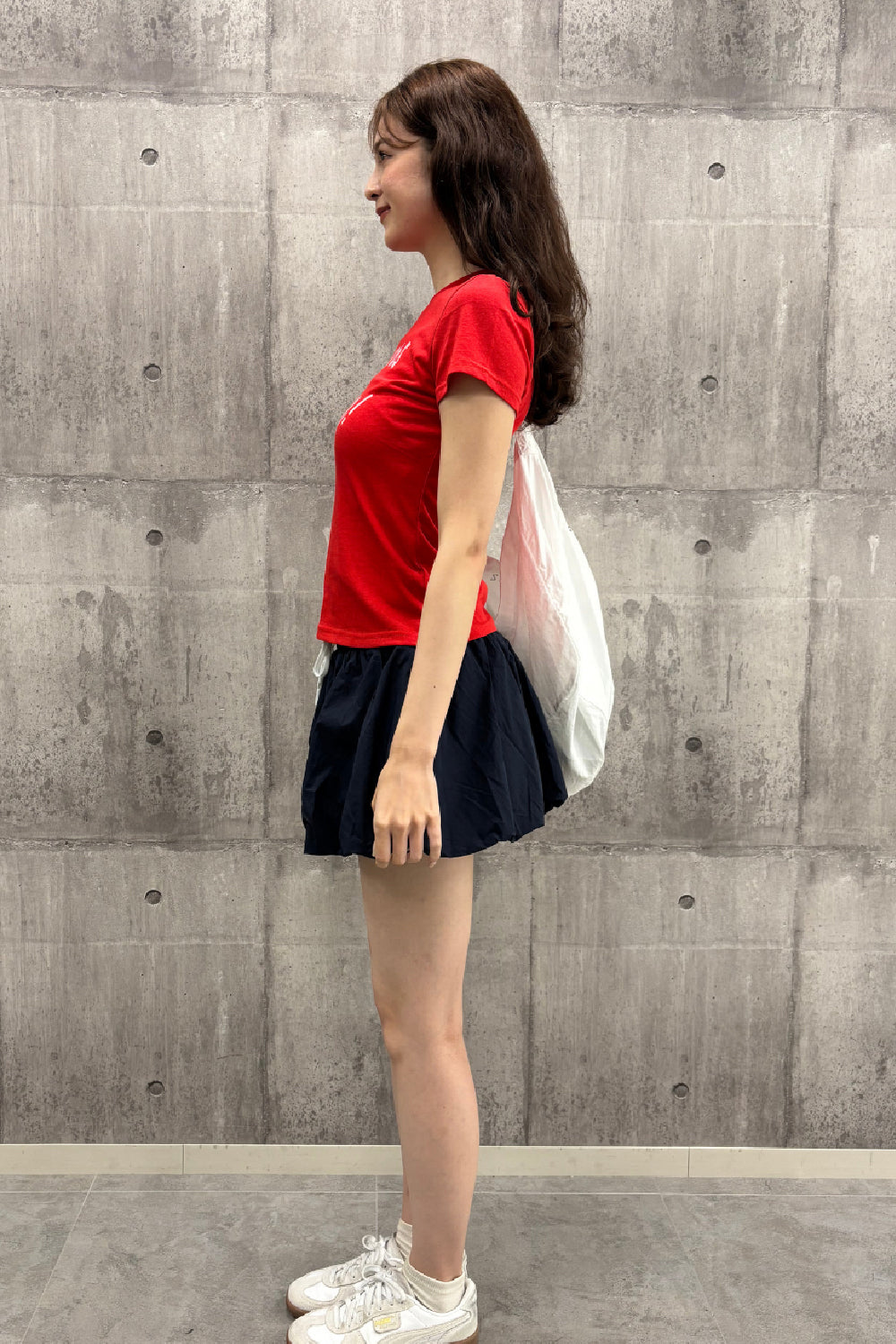 レイヤード風バルーンミニスカート