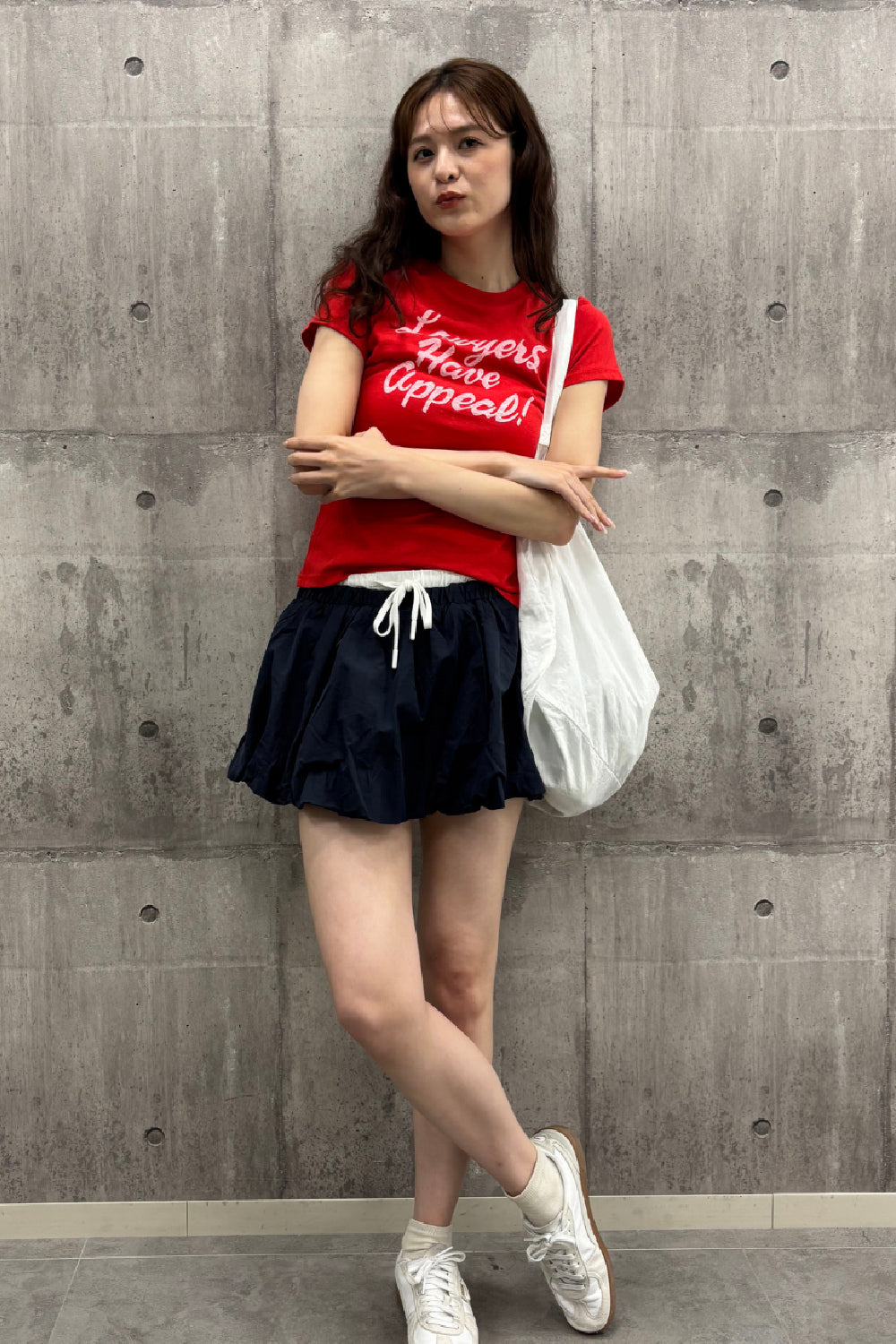 レイヤード風バルーンミニスカート