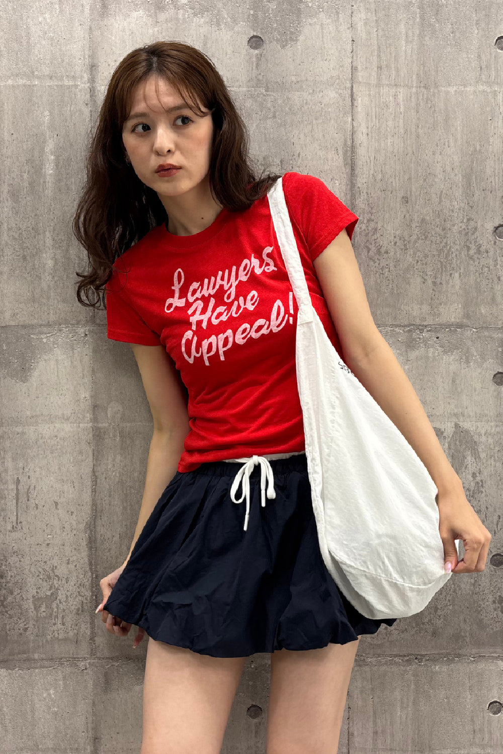 レイヤード風バルーンミニスカート