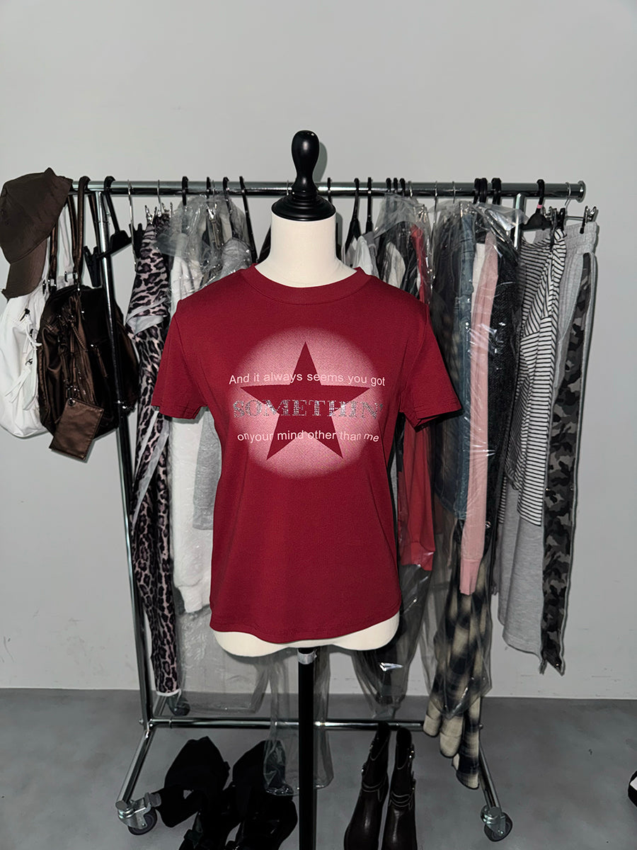 キラキラストーンミニタイトTシャツ