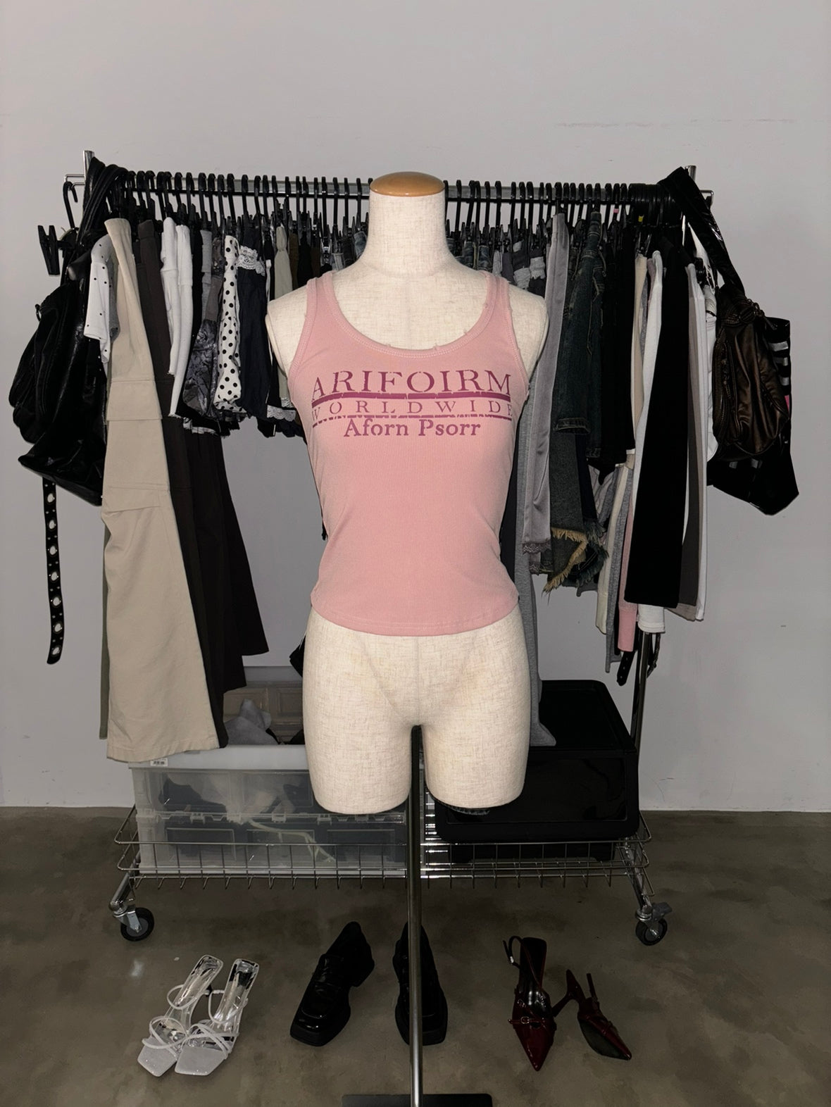 【先行予約商品】ダメージ加工入りタンクトップ