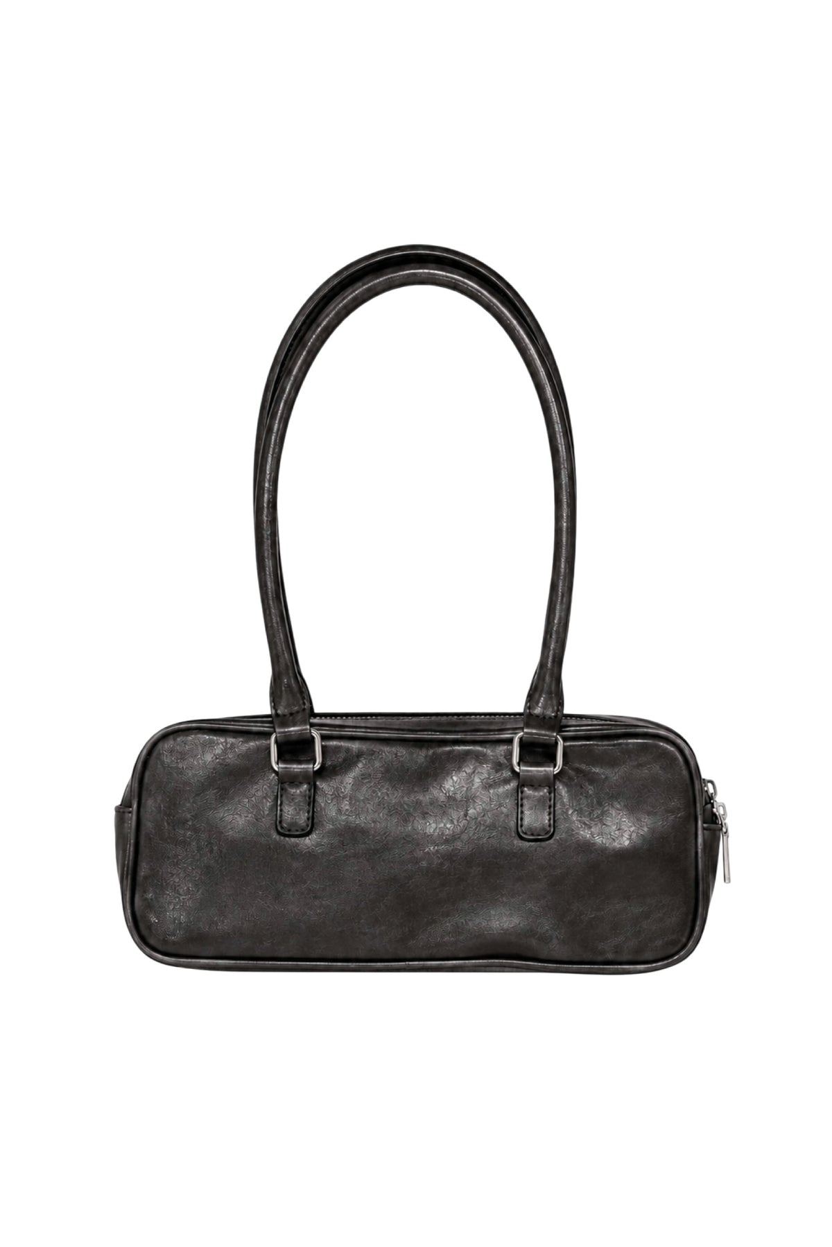Vintage like square bag -BLACK-
