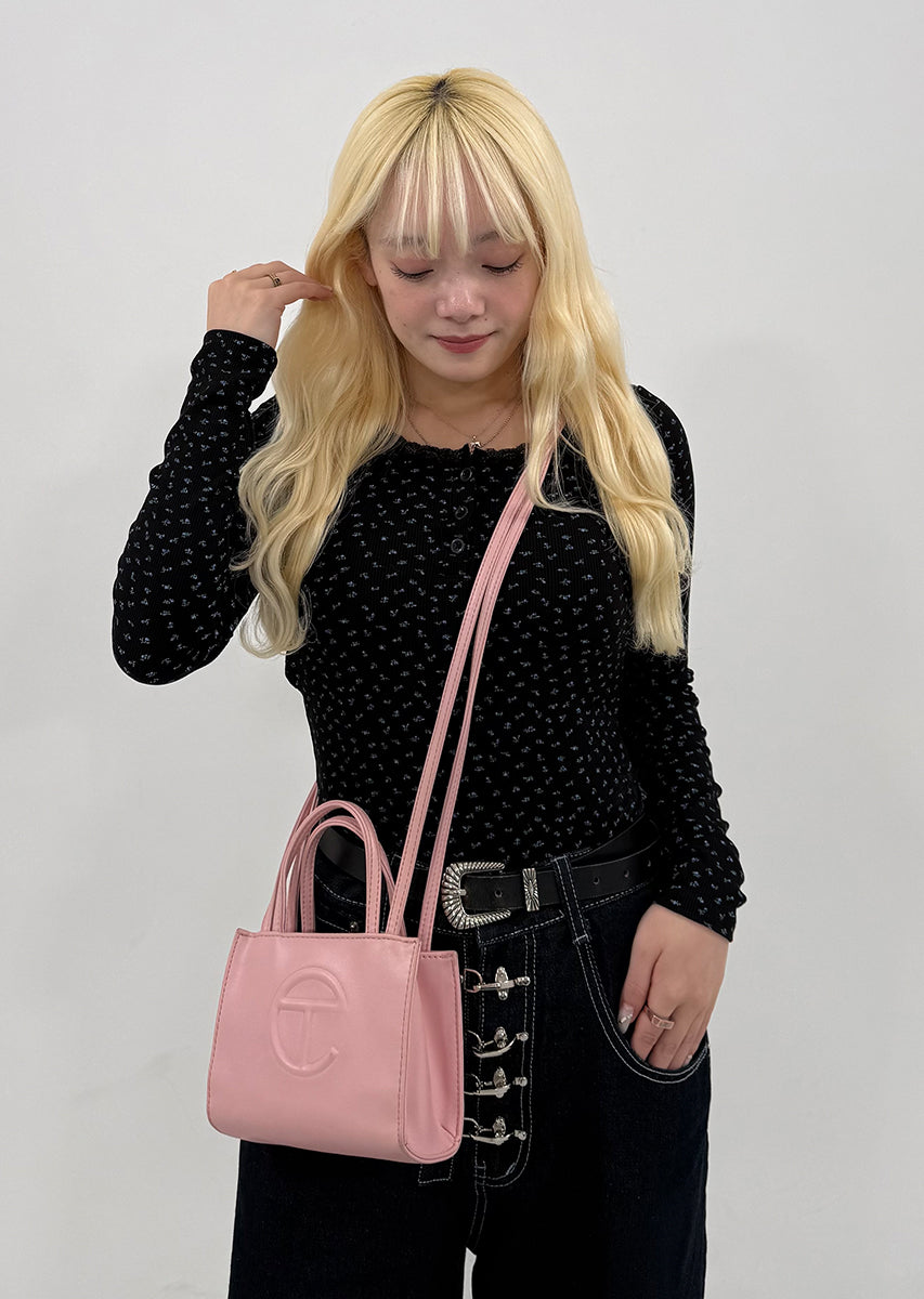 FLOWER PATTERN HENRY NECK PO