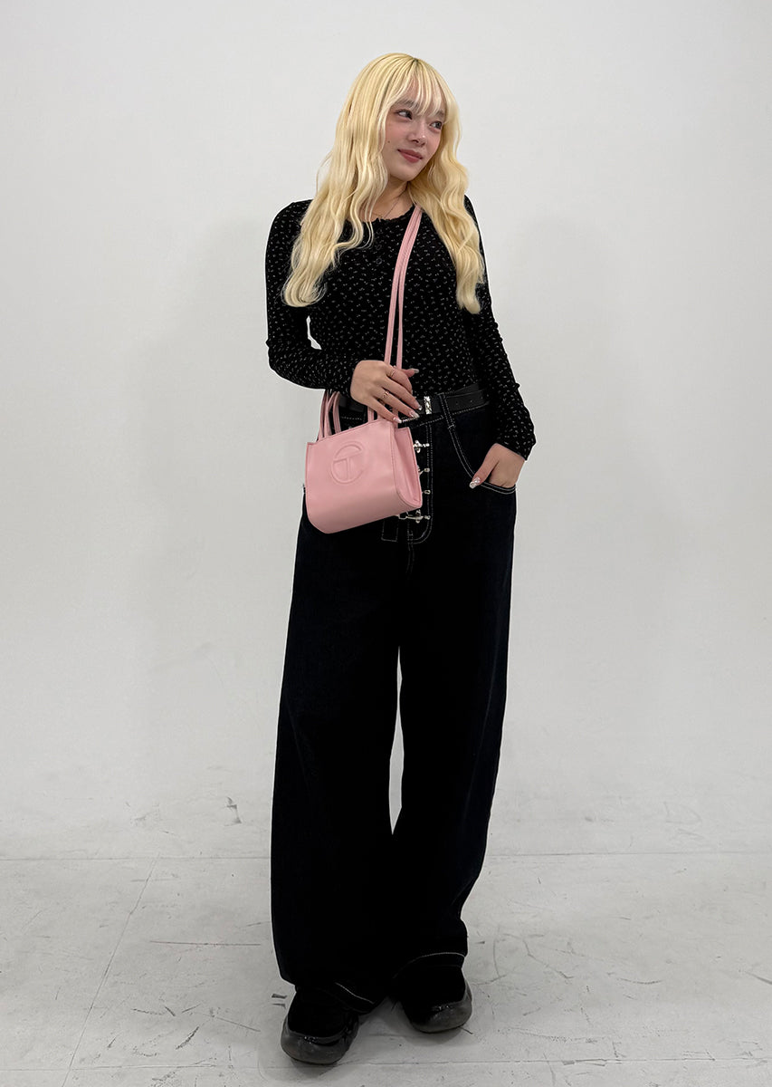 FLOWER PATTERN HENRY NECK PO