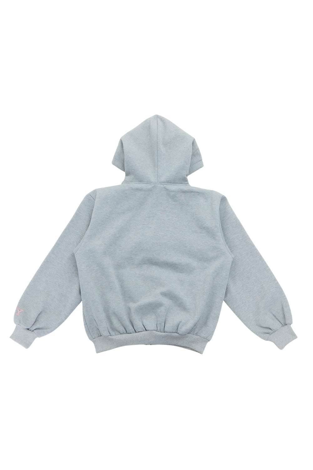 BUBBLE LOGO ZIP HOODIE LIGHT GRAY