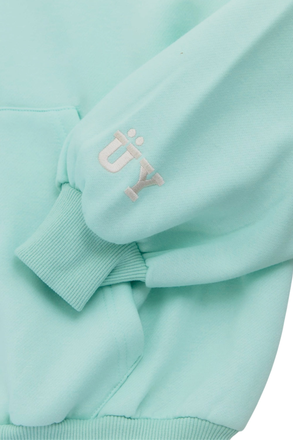 BUBBLE LOGO ZIP HOODIE MINT