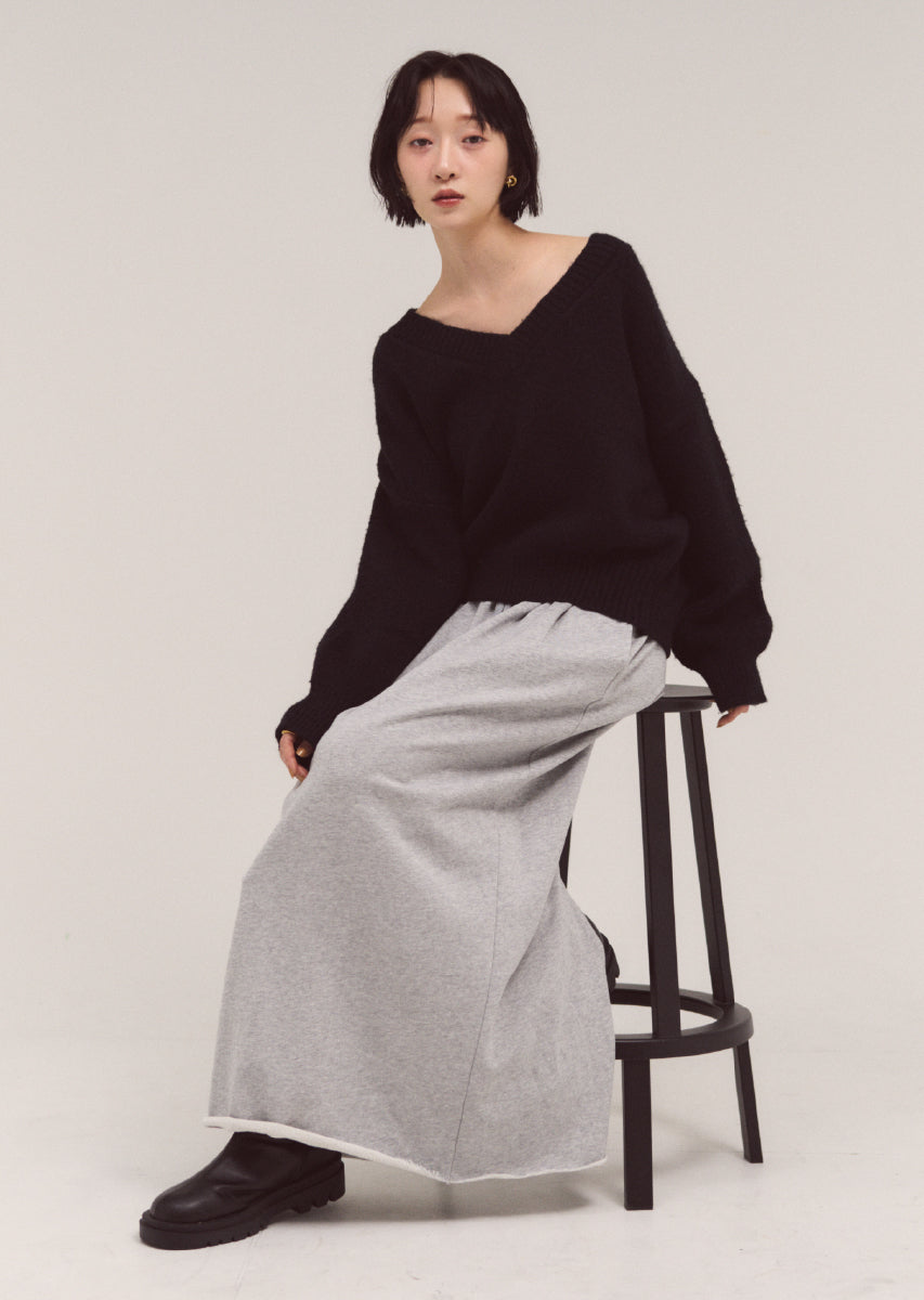 コージーVネックニット