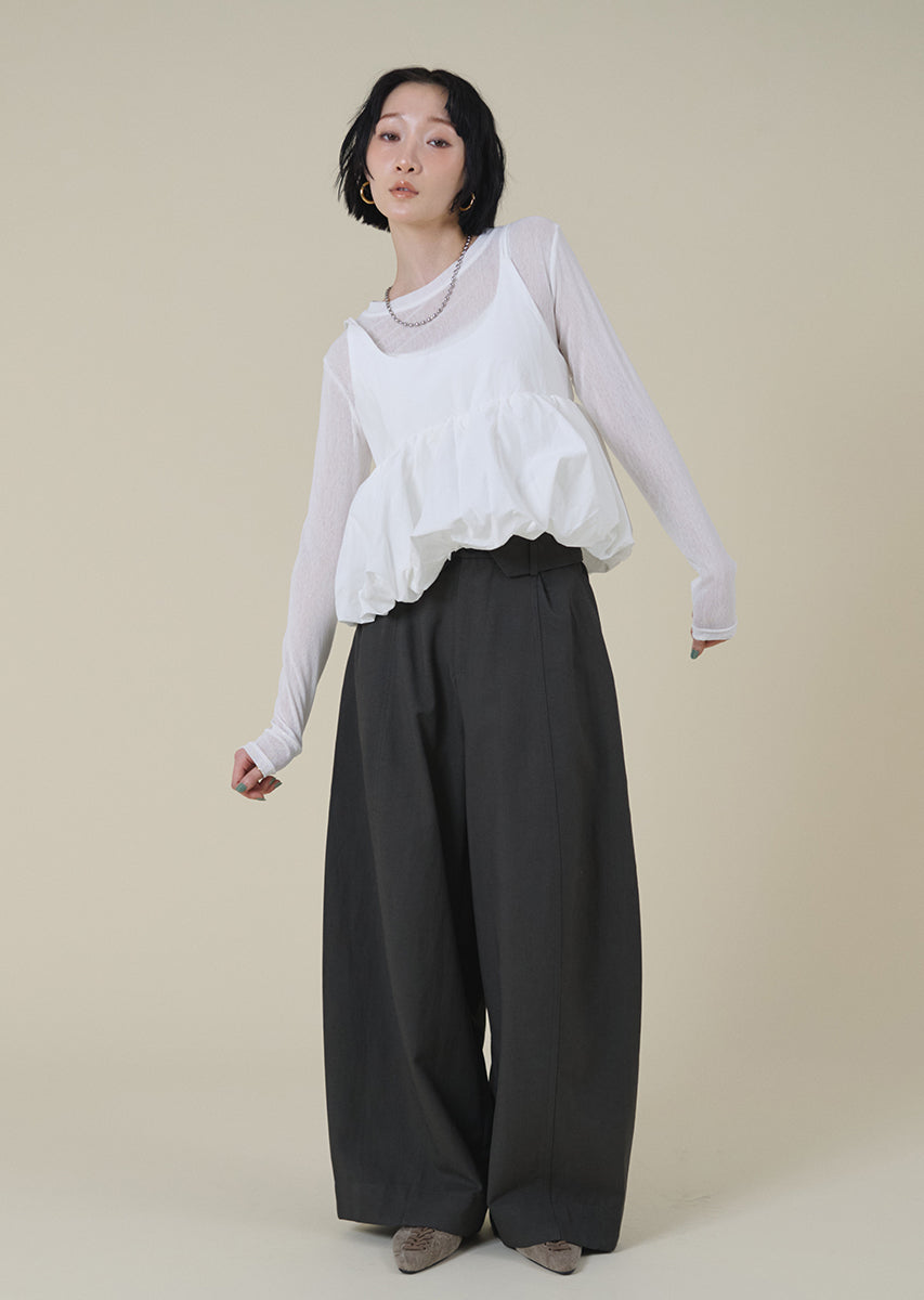 バルーンキャミレイヤードトップス