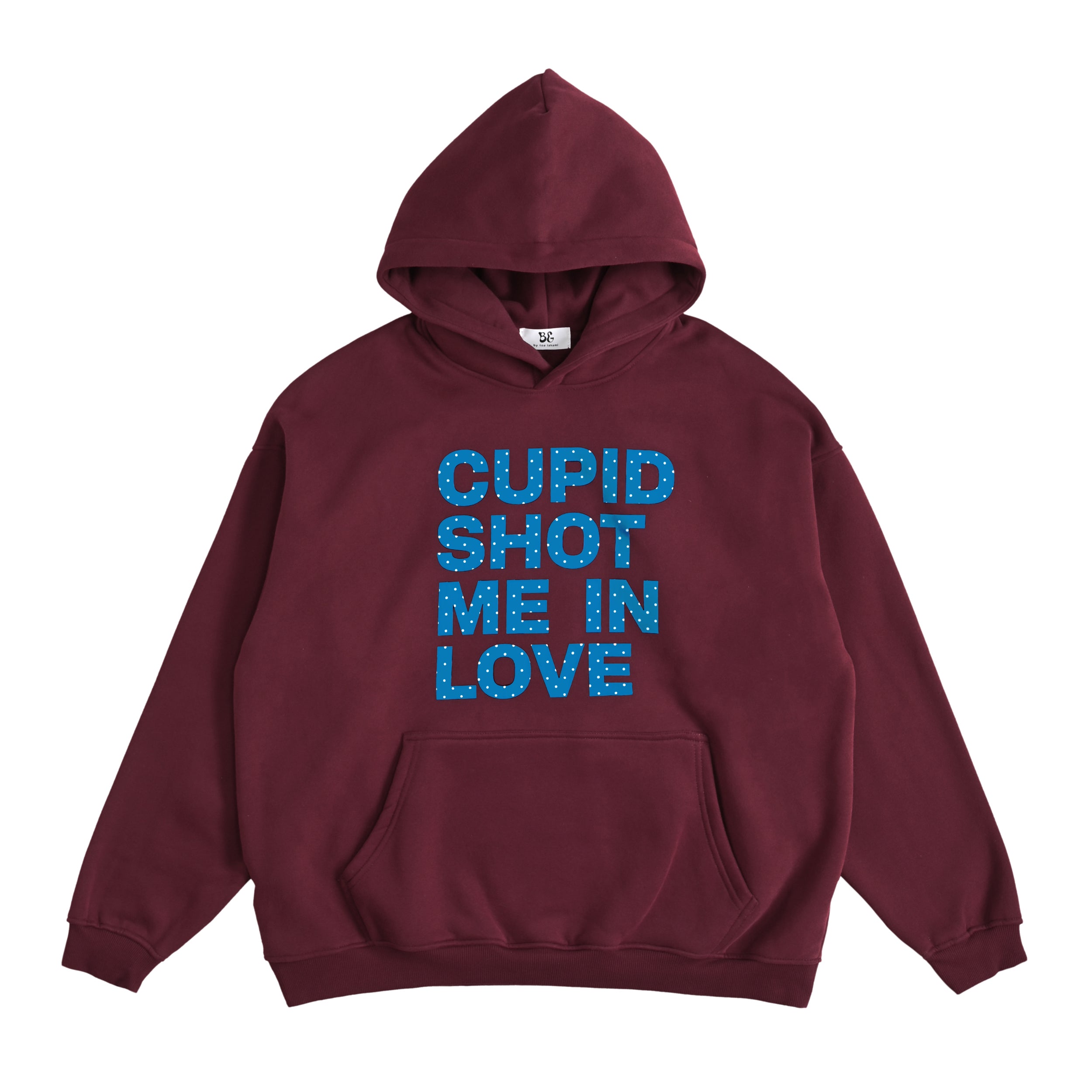 【BG】CUPID SHOT ME IN LOVE HOODIE burgundy image