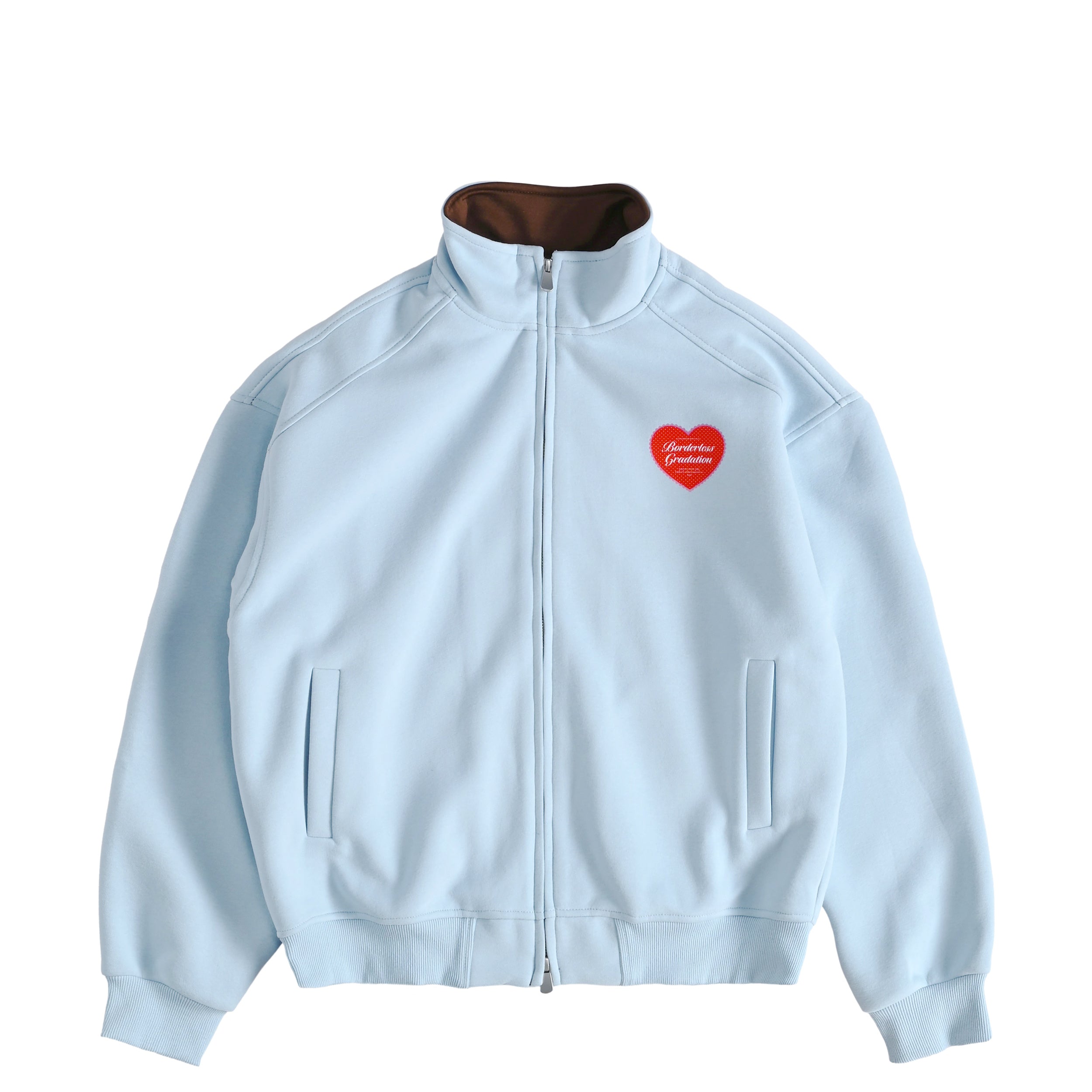 【BG】HEART LOGO ZIP BLOUSON blue image