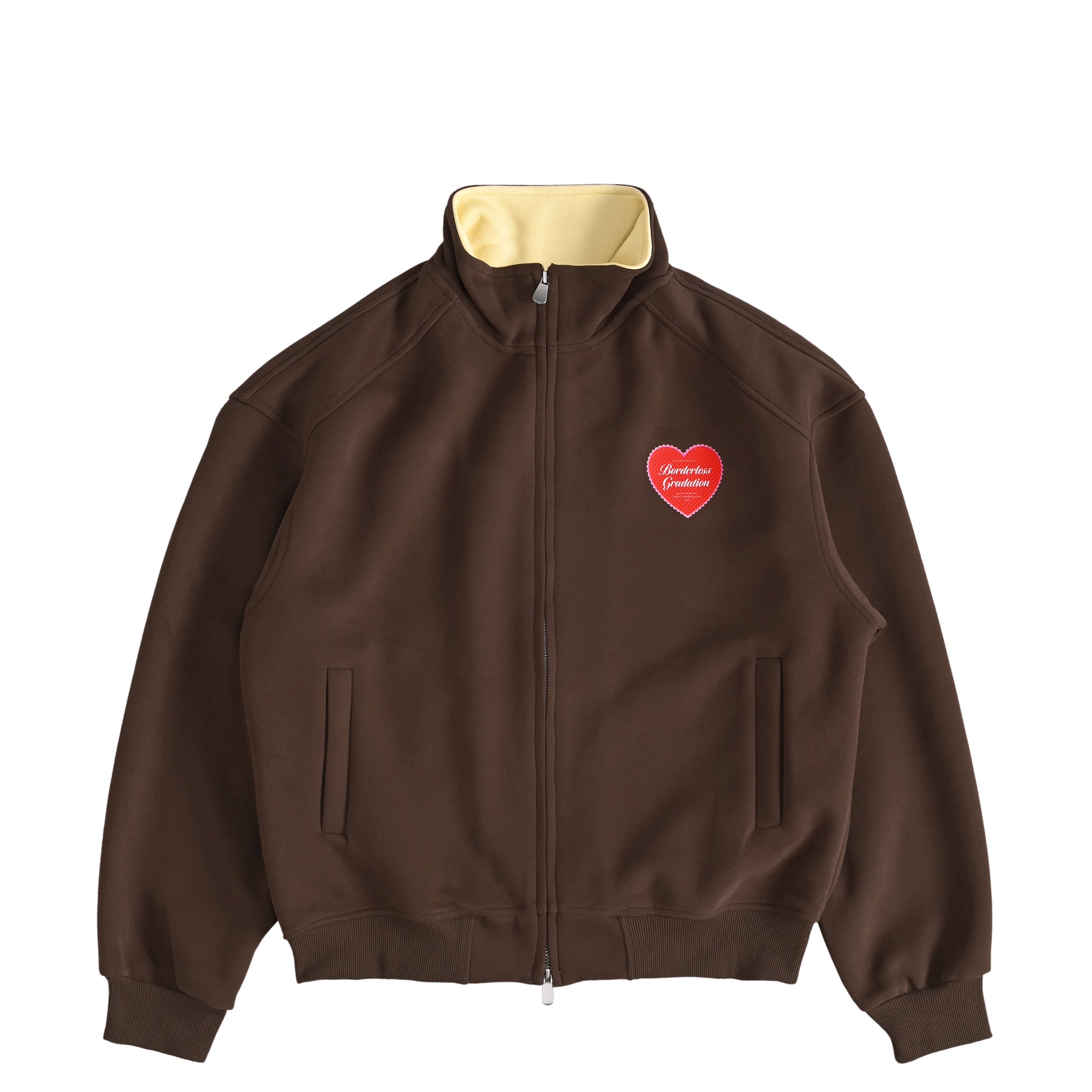 【BG】HEART LOGO ZIP BLOUSON brown image