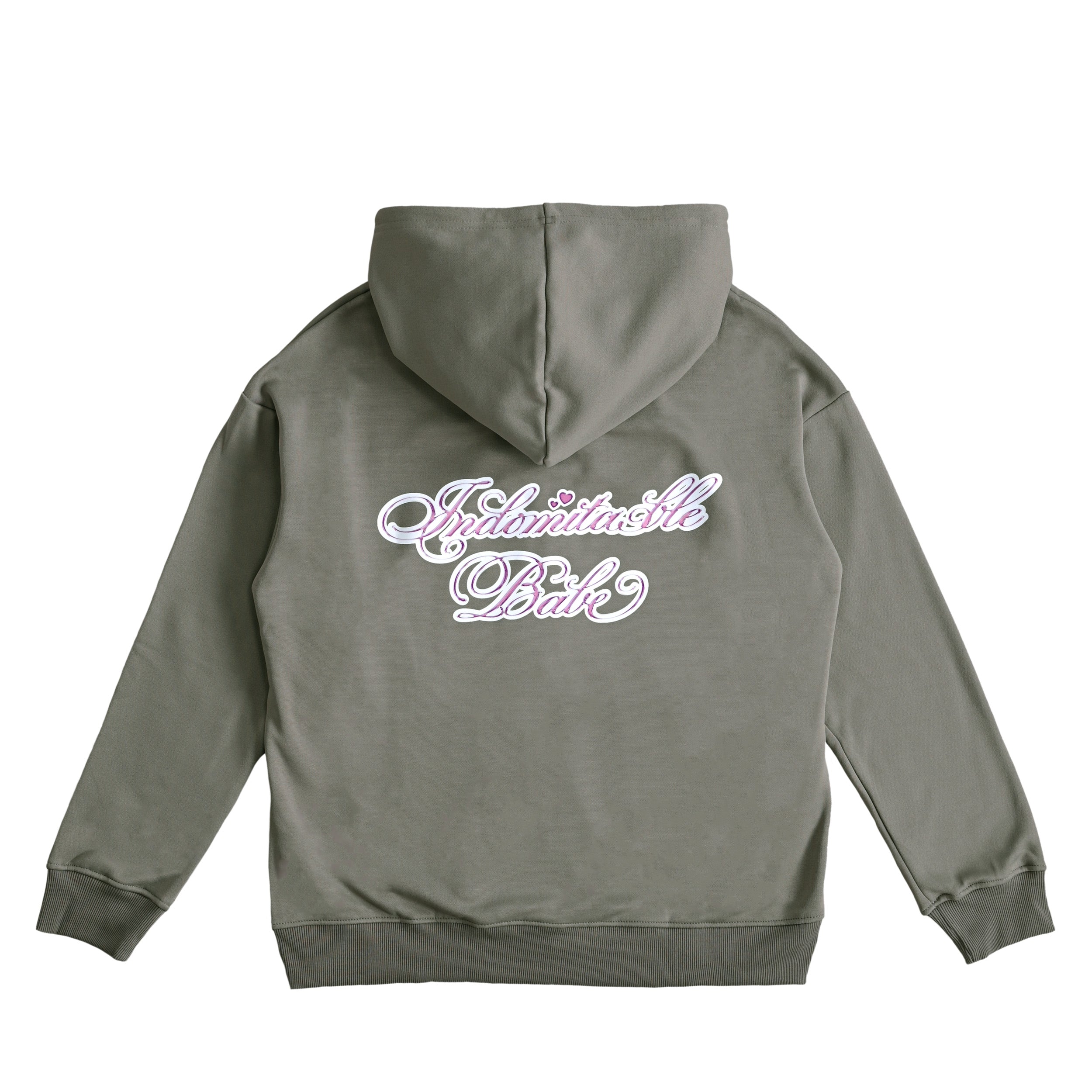 【BG】INDOMITABLE BABE ZIP HOODIE khaki image