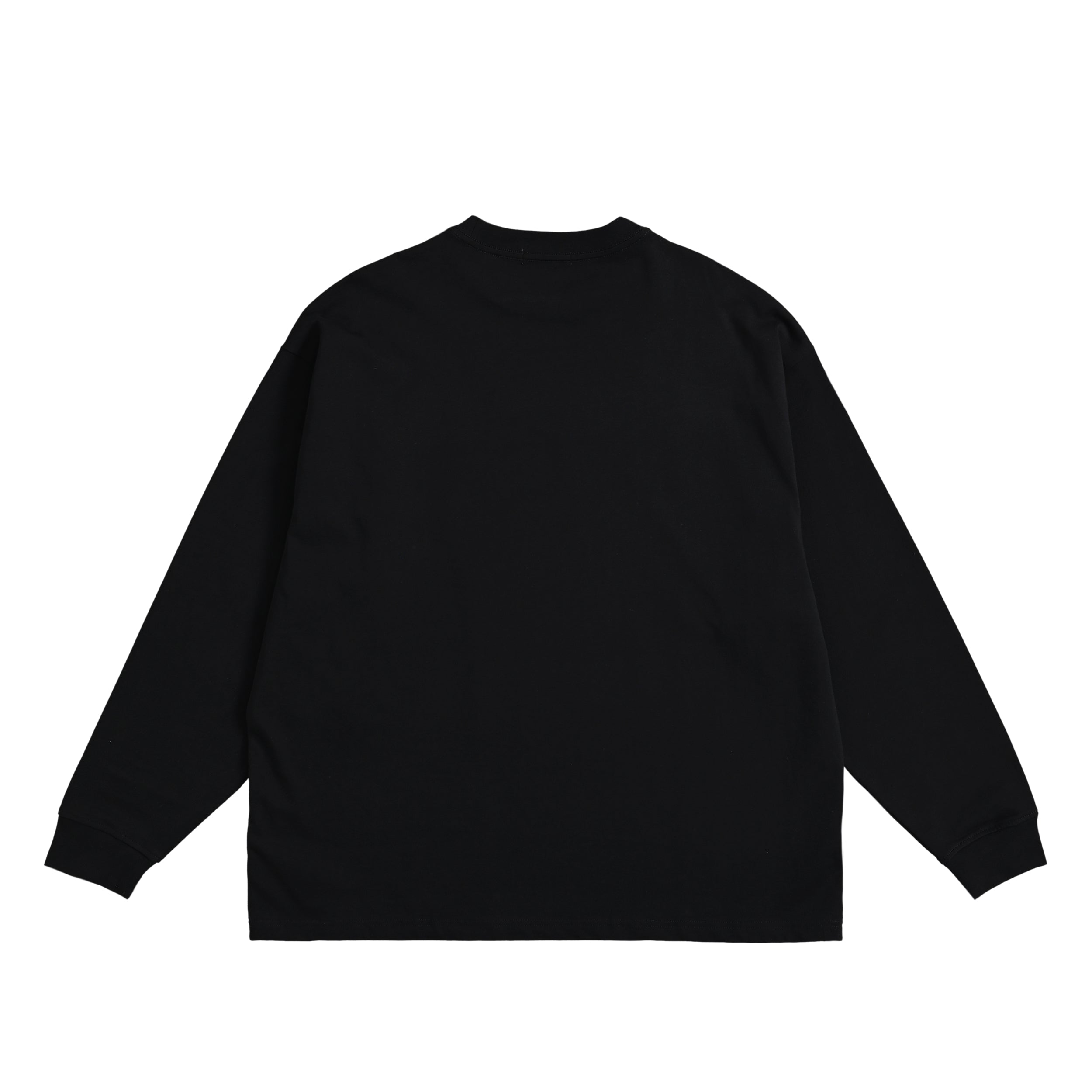 オーバーサイズ コットンロングスリーブTシャツ black image