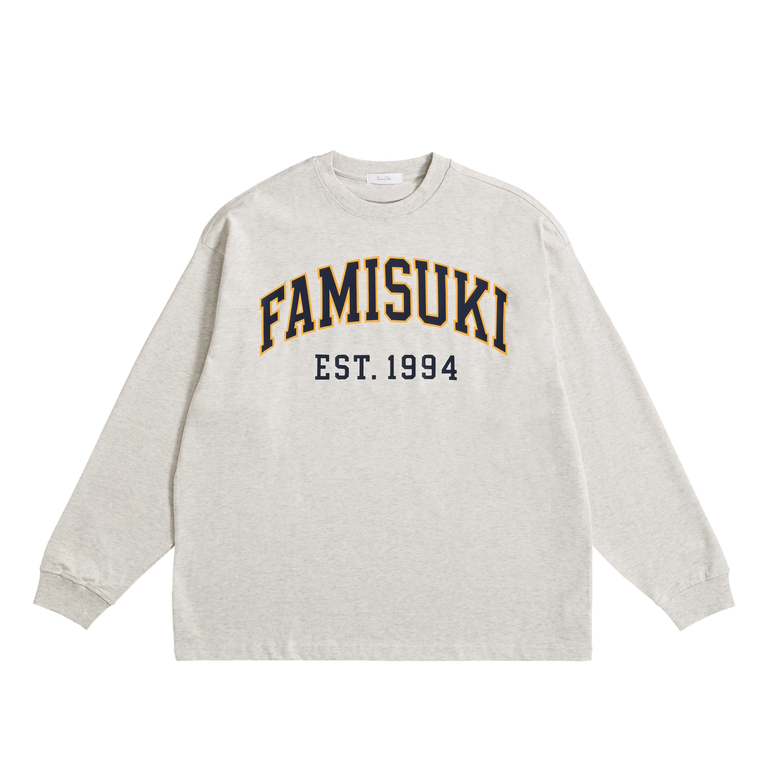 オーバーサイズ コットンロングスリーブTシャツ oatmeal image