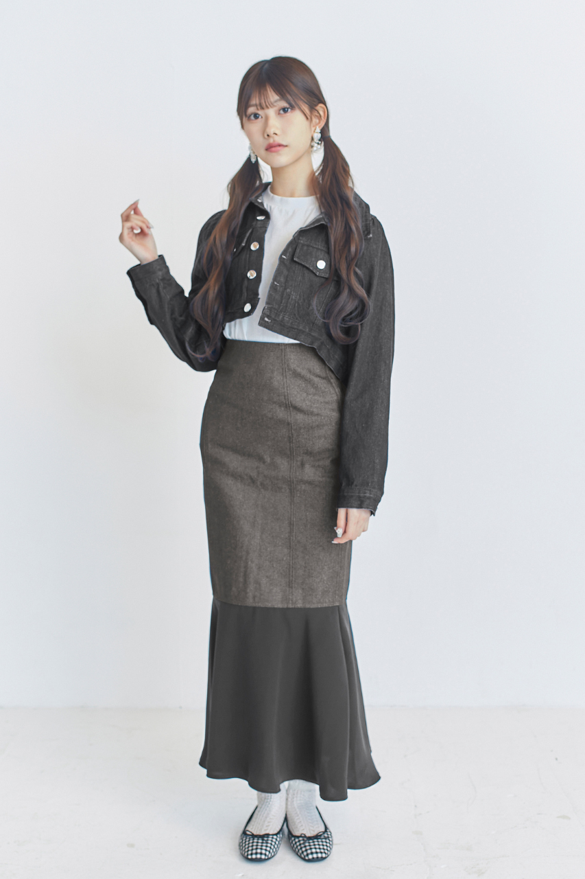 アイレットデザインデニムジャケット