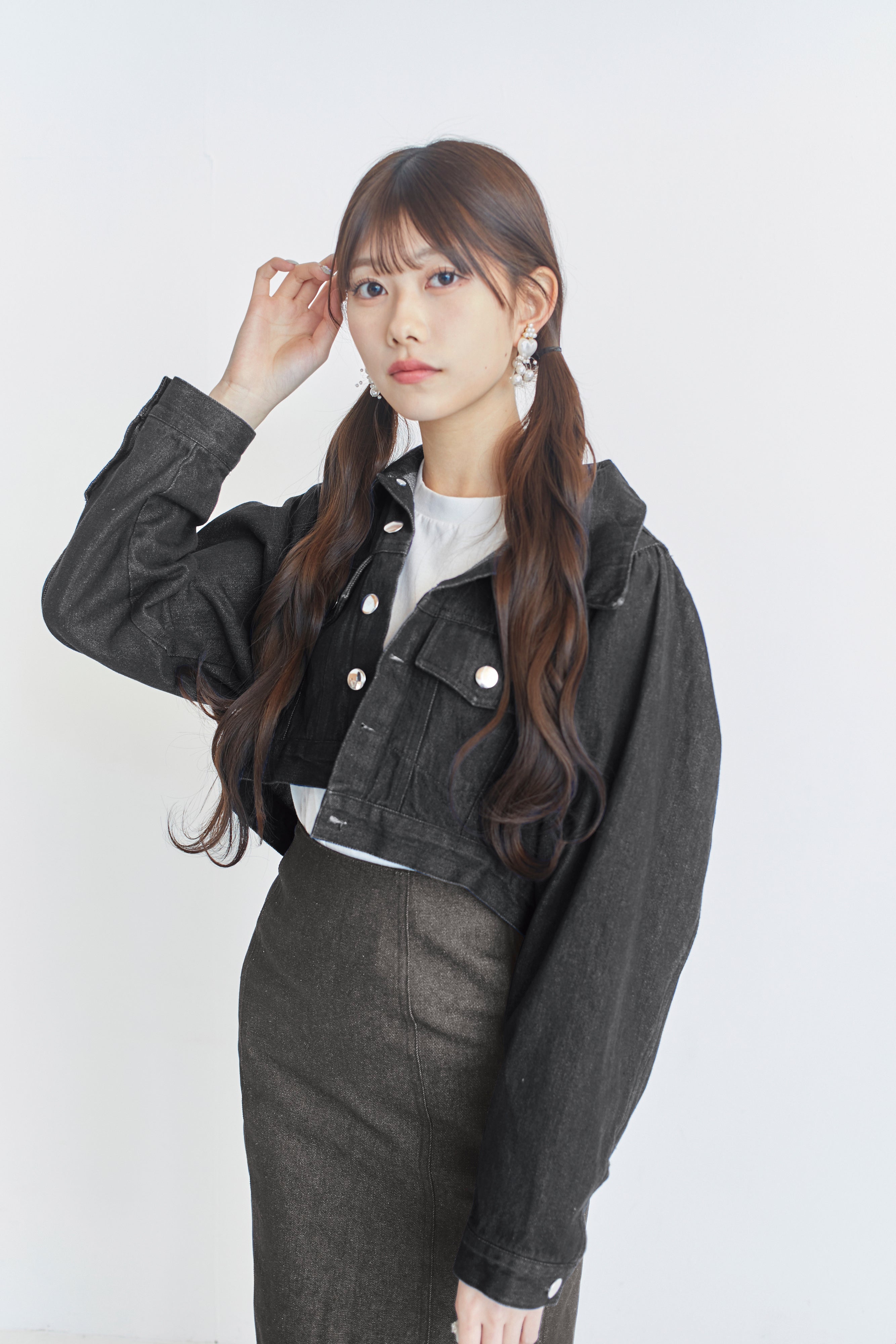 アイレットデザインデニムジャケット