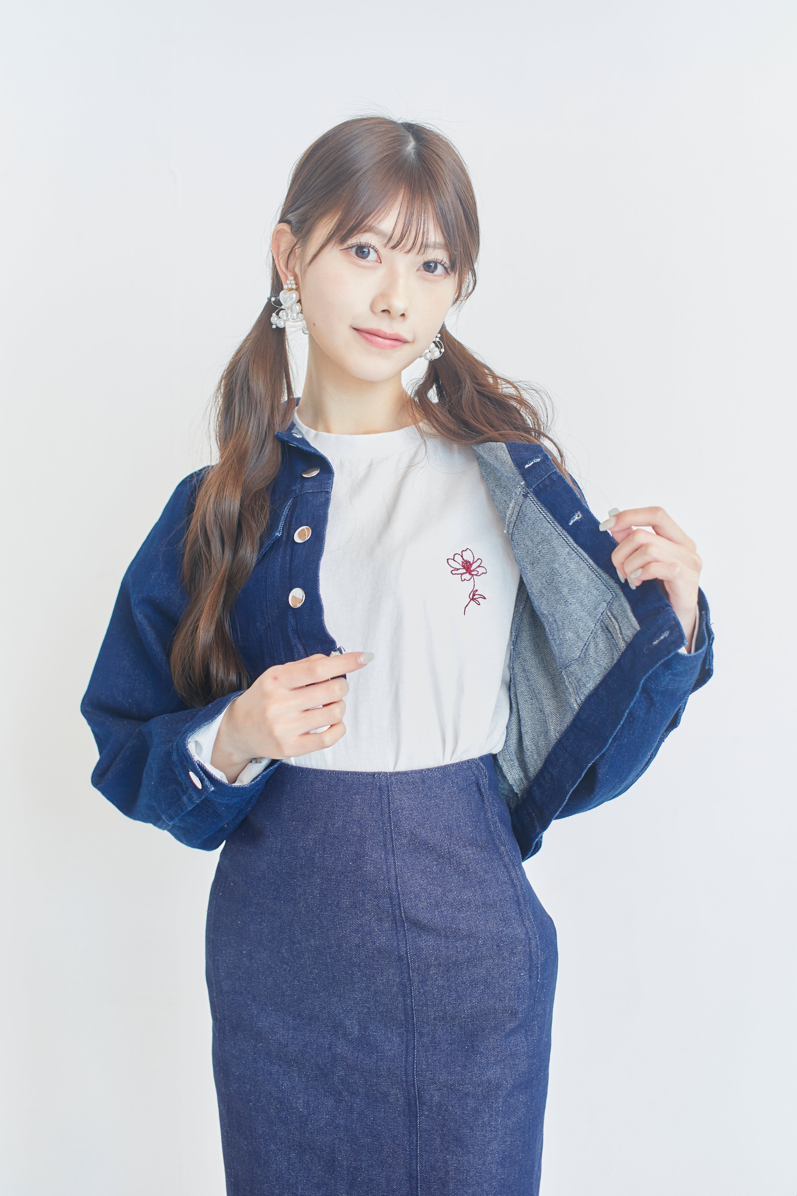 アイレットデザインデニムジャケット