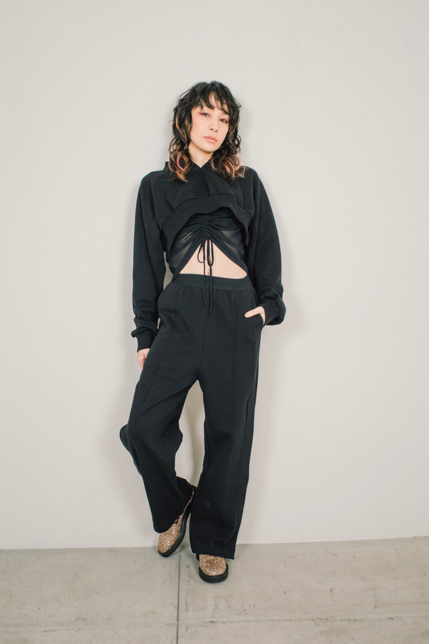 チュールレイヤードリラックスウェア