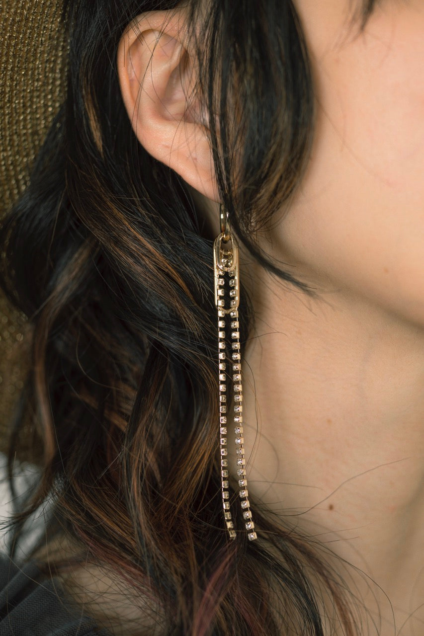 アシメチェーンピアス