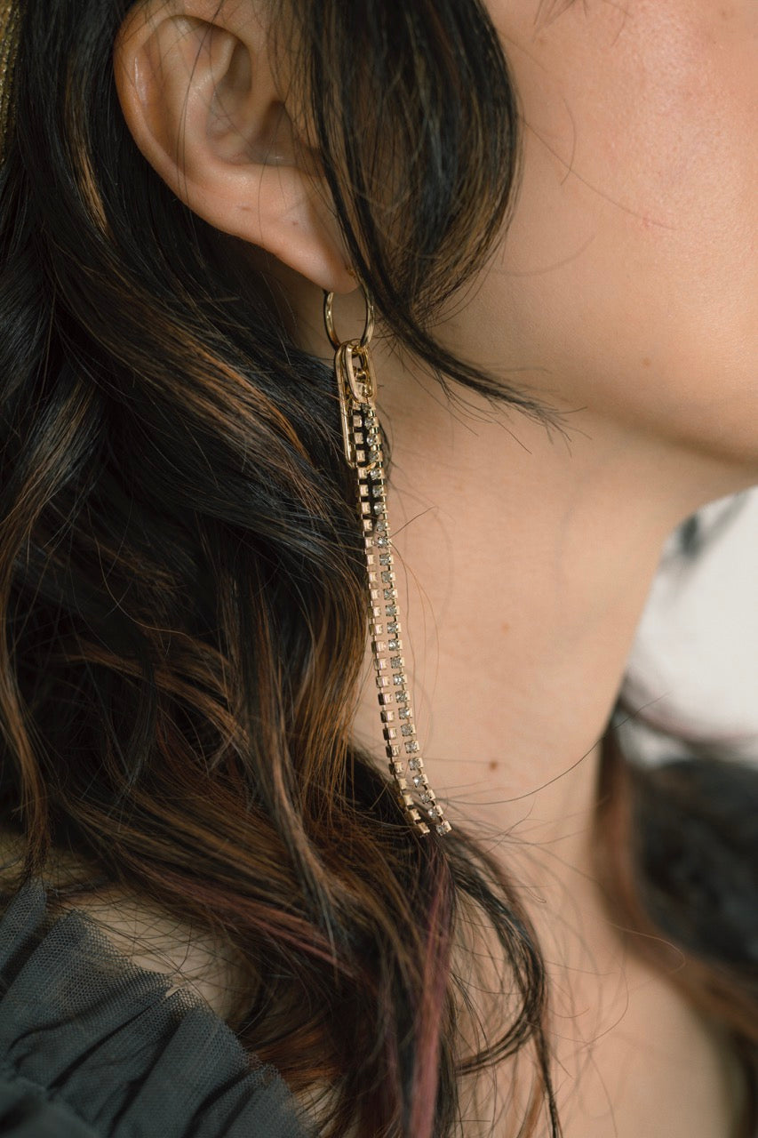 アシメチェーンピアス