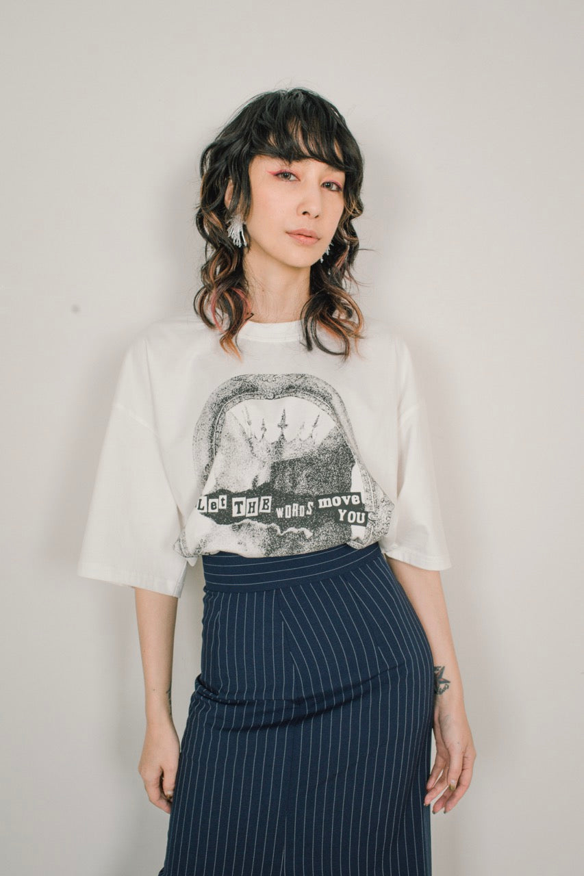 キャットグラフィックTシャツ