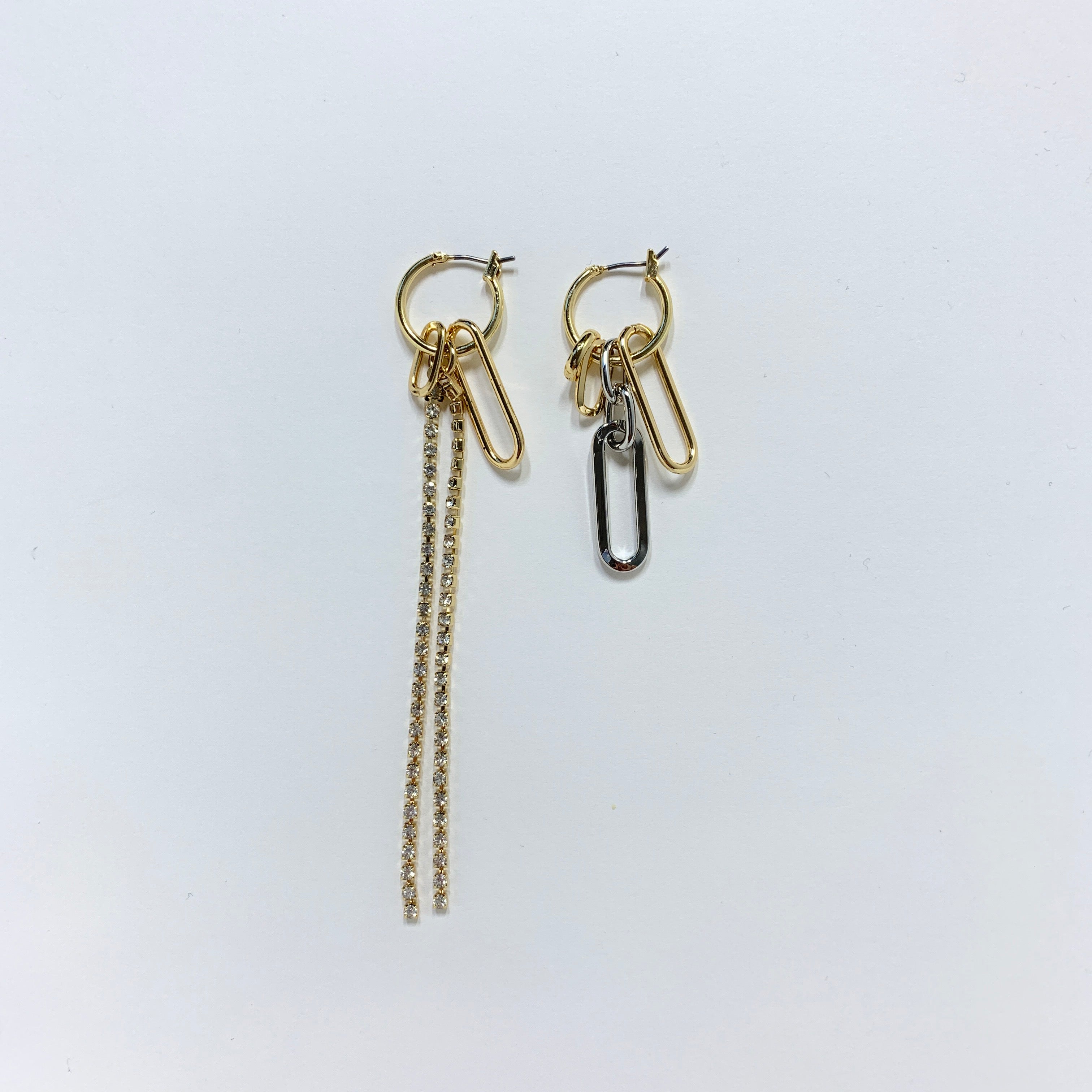 アシメチェーンピアス