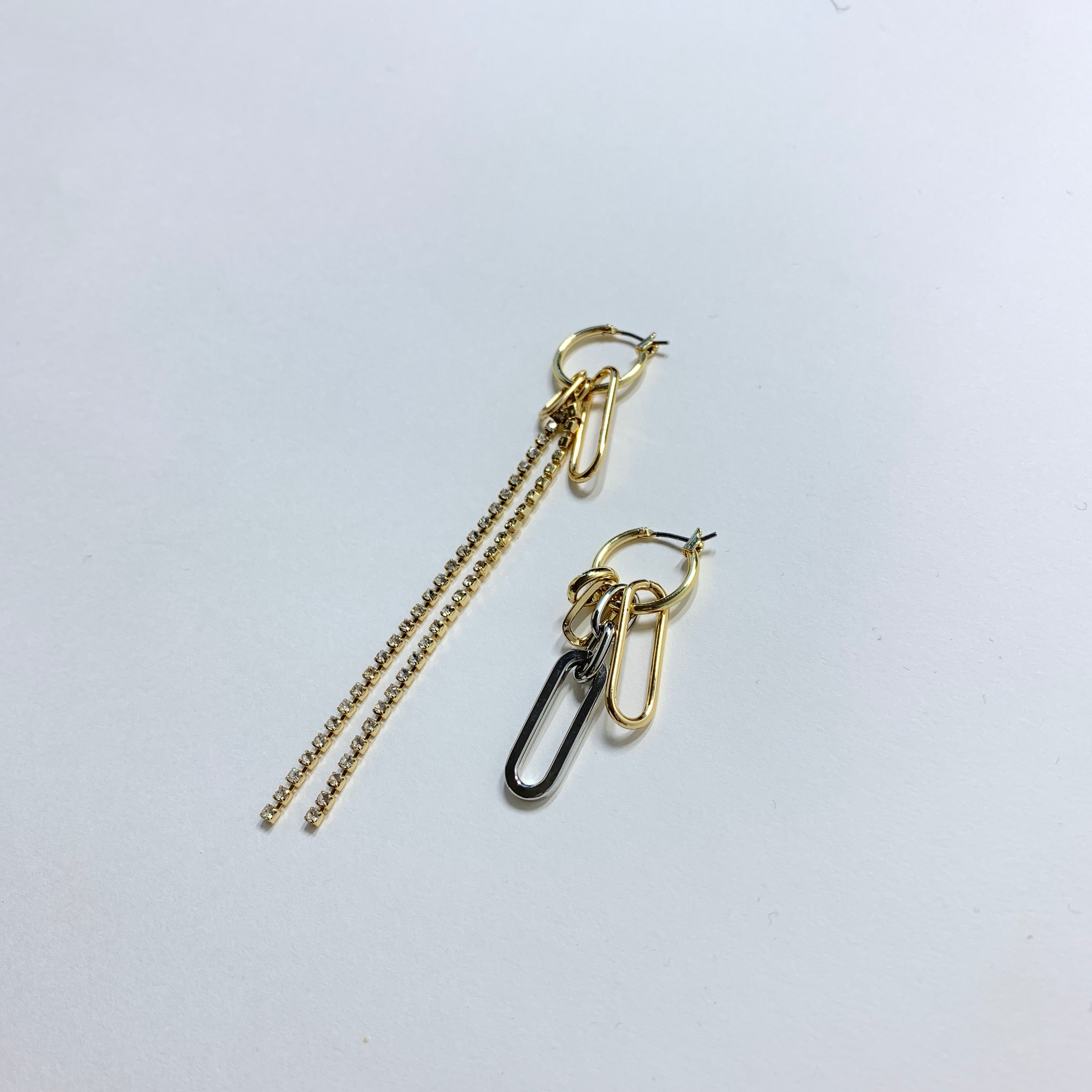 アシメチェーンピアス