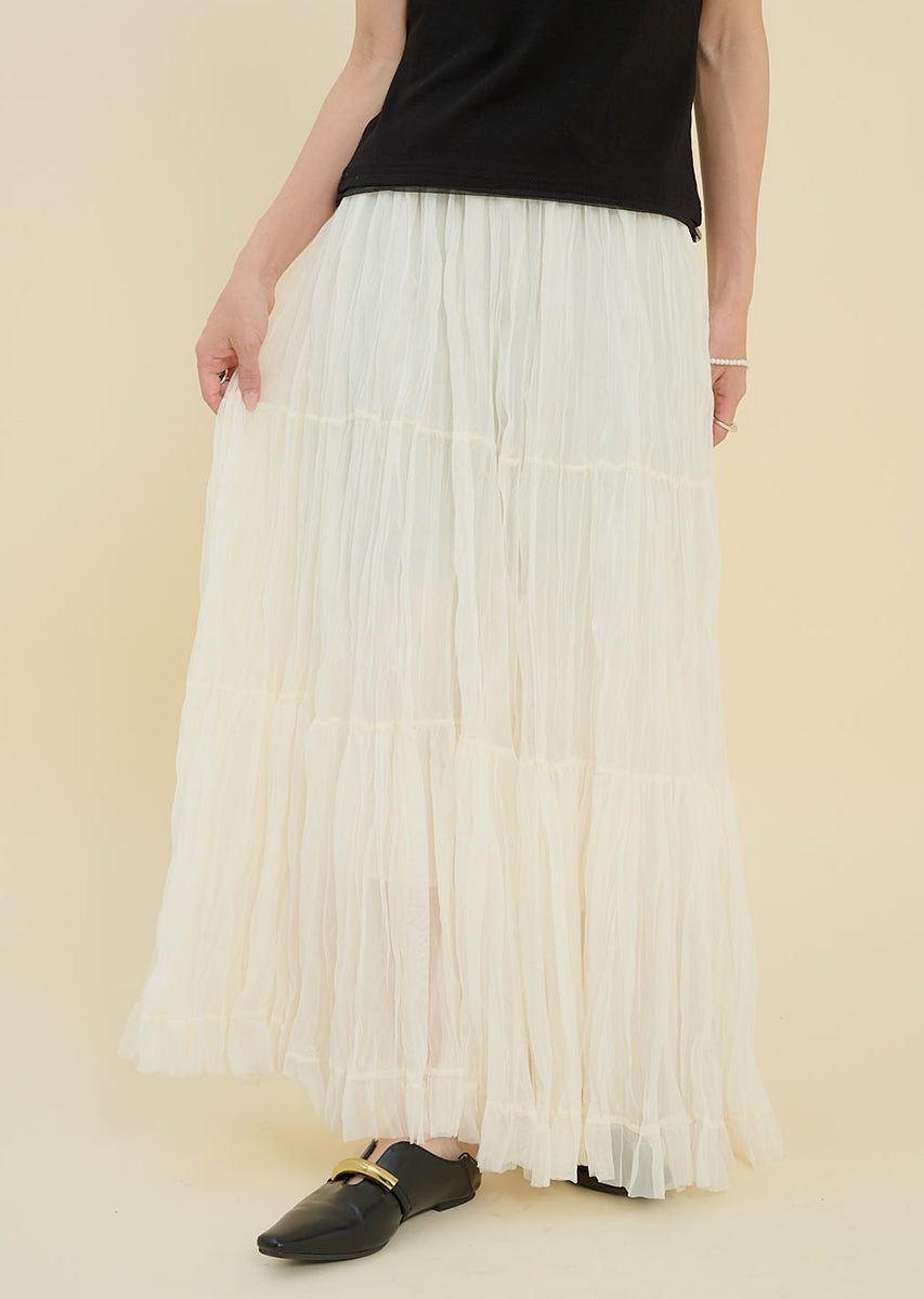 フリルシフォンスカート
