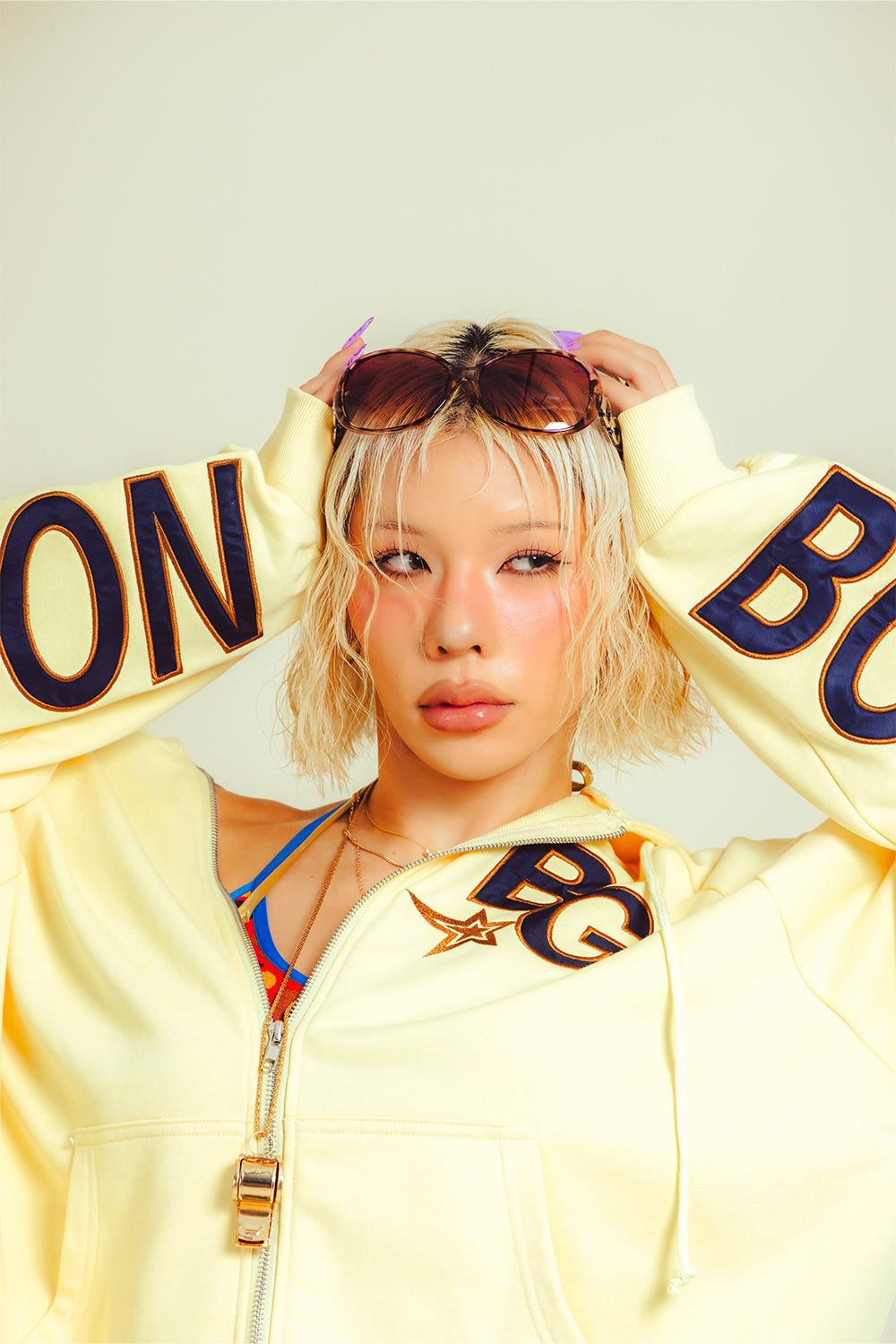 BACK BIG LOGO BG ZIP HOODIE