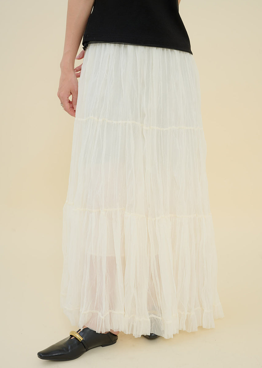 フリルシフォンスカート