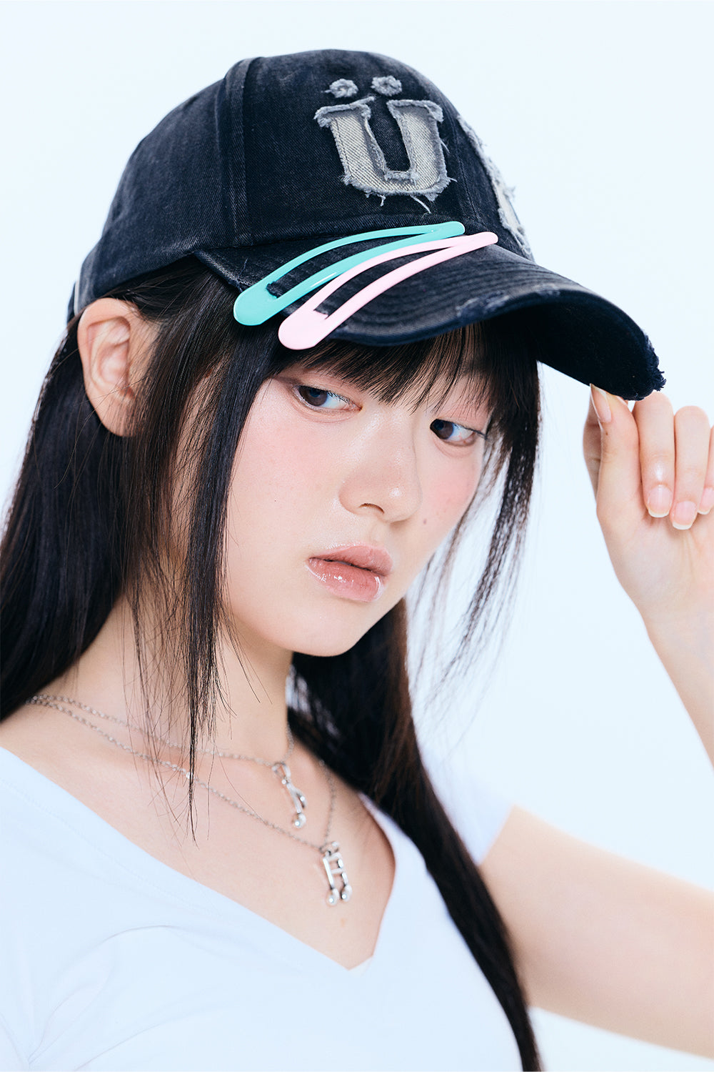 Pin set Patchwork cap (BLACK)