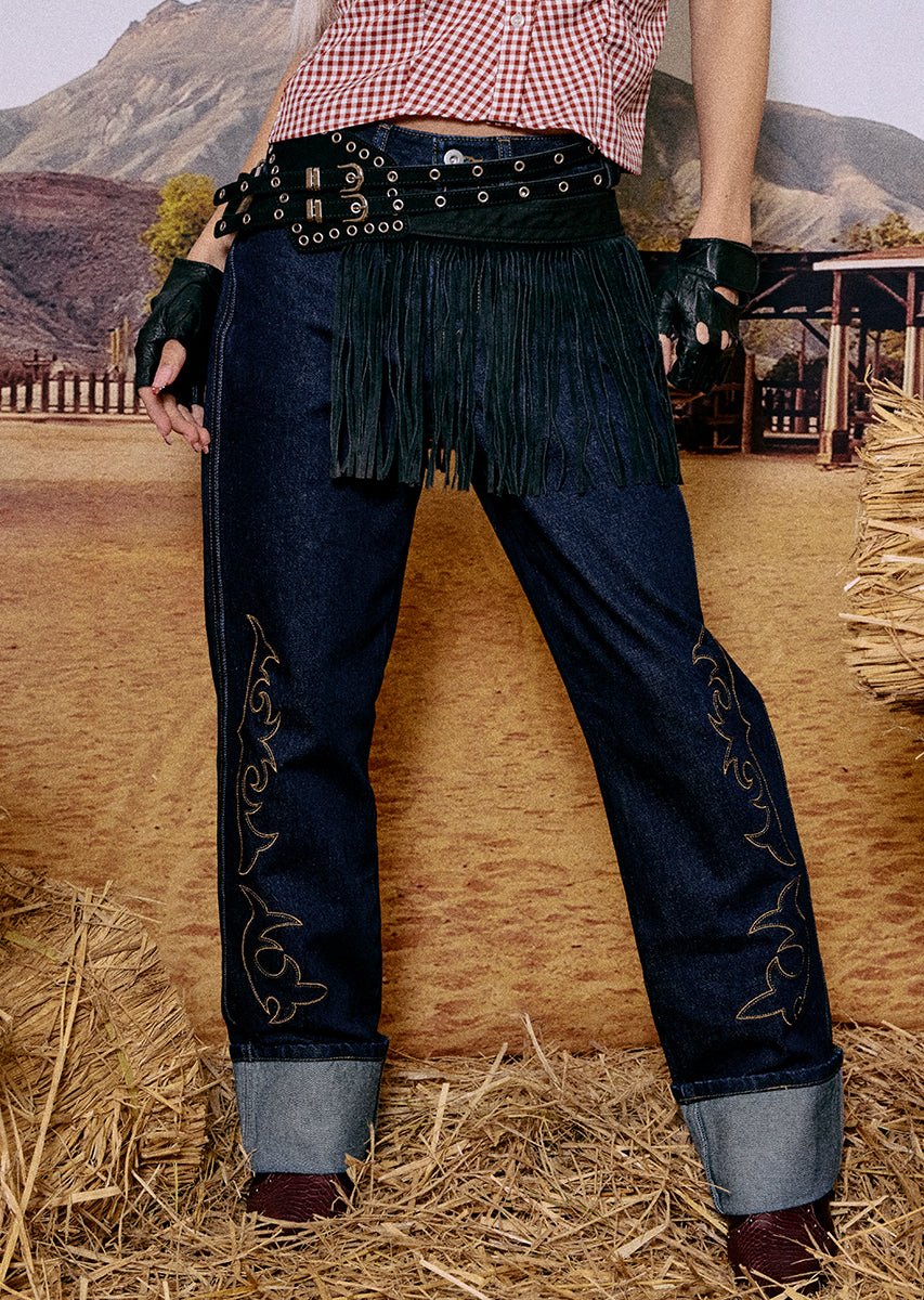 WESTERN DENIM PANTS