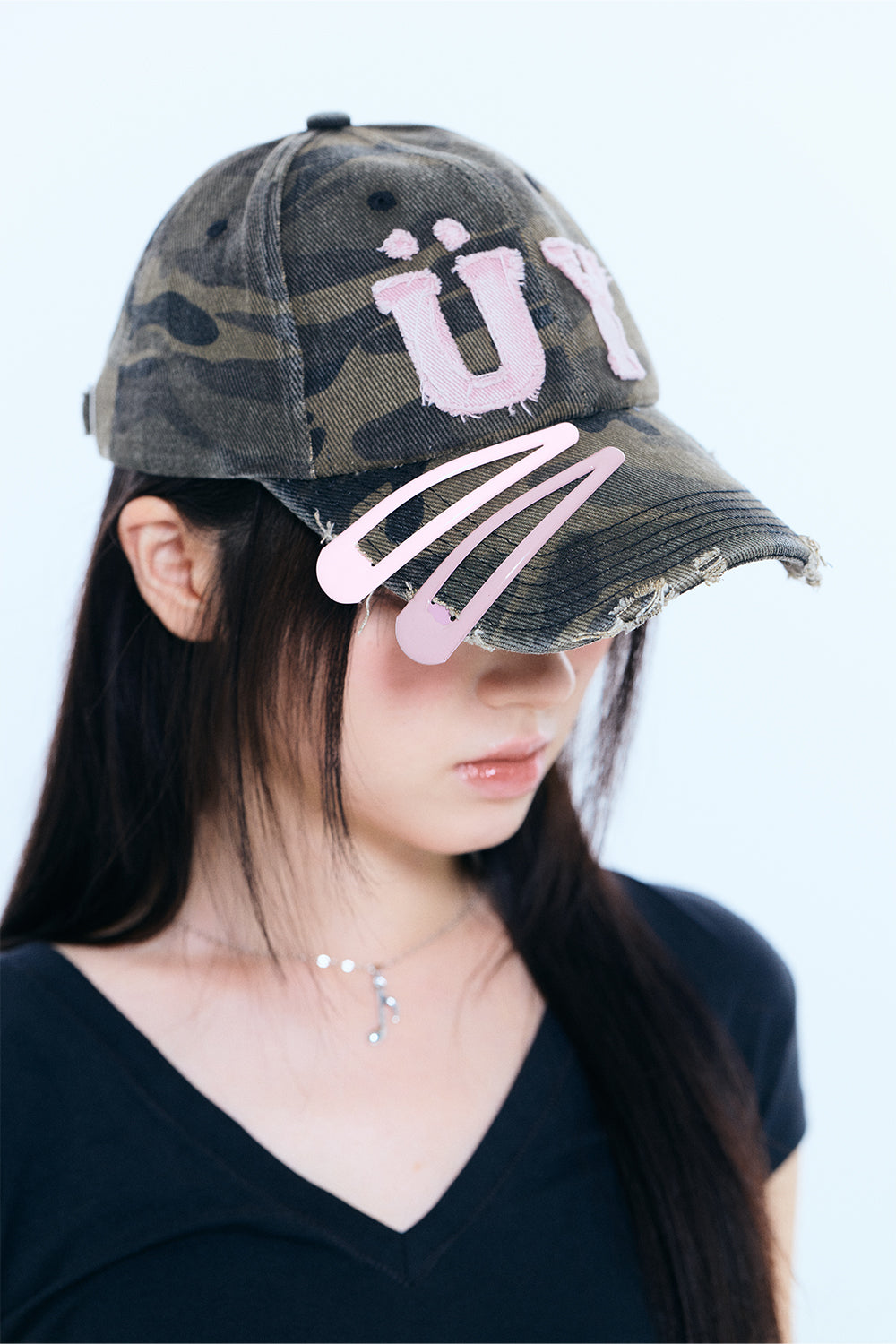 Pin set Patchwork cap＋pouch (CAMO)