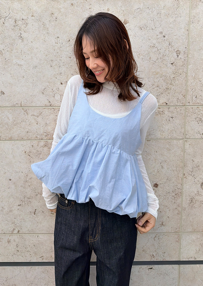 バルーンキャミレイヤードトップス